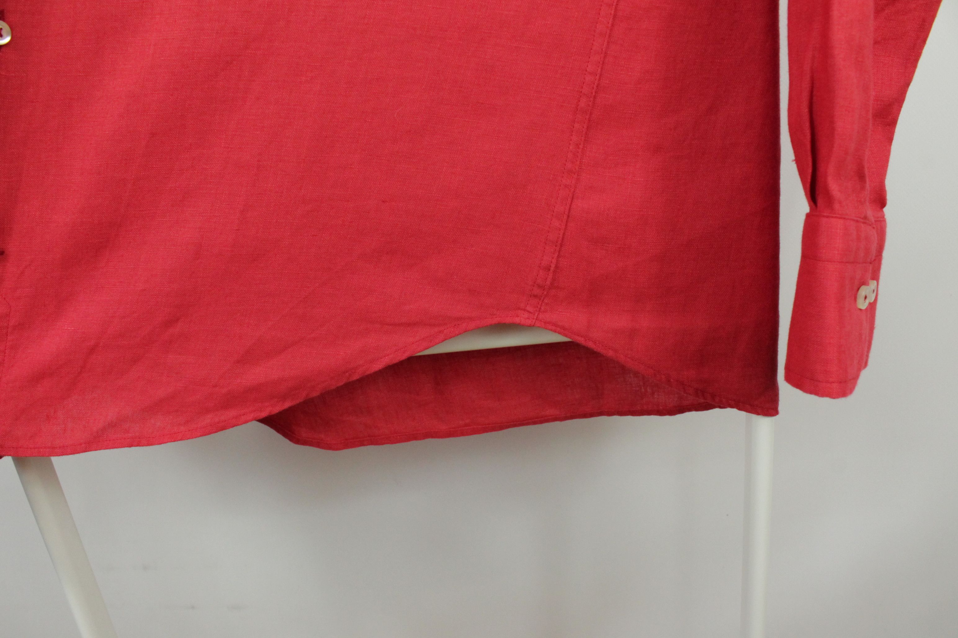 Other Nienteaffatto Napoli Red Linen Shirt Size US M / EU 48-50 / 2 - 6 Thumbnail