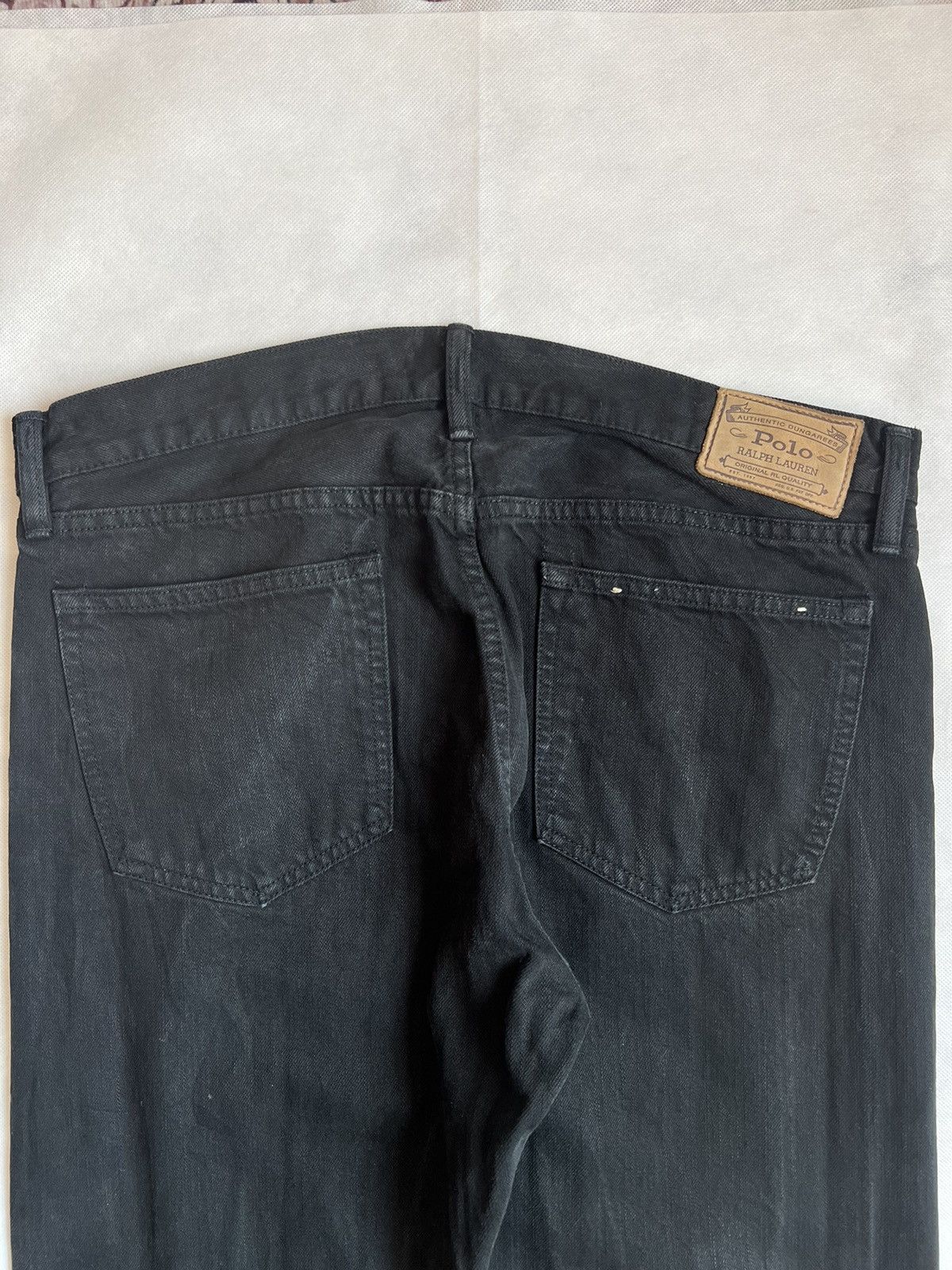 Polo Ralph Lauren Vintage Polo Ralph Lauren RL Black Denim Size US 37 - 13 Thumbnail