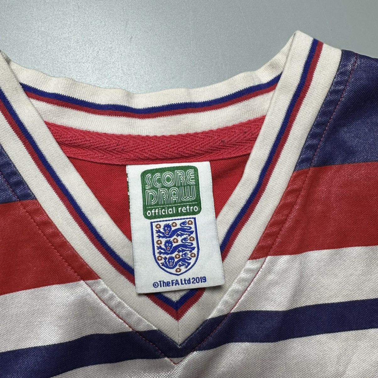 Umbro ENGLAND x SCORE DRAW 1980/1983 SOCCER AWAY JERSEY Size US S / EU 44-46 / 1 - 6 Thumbnail
