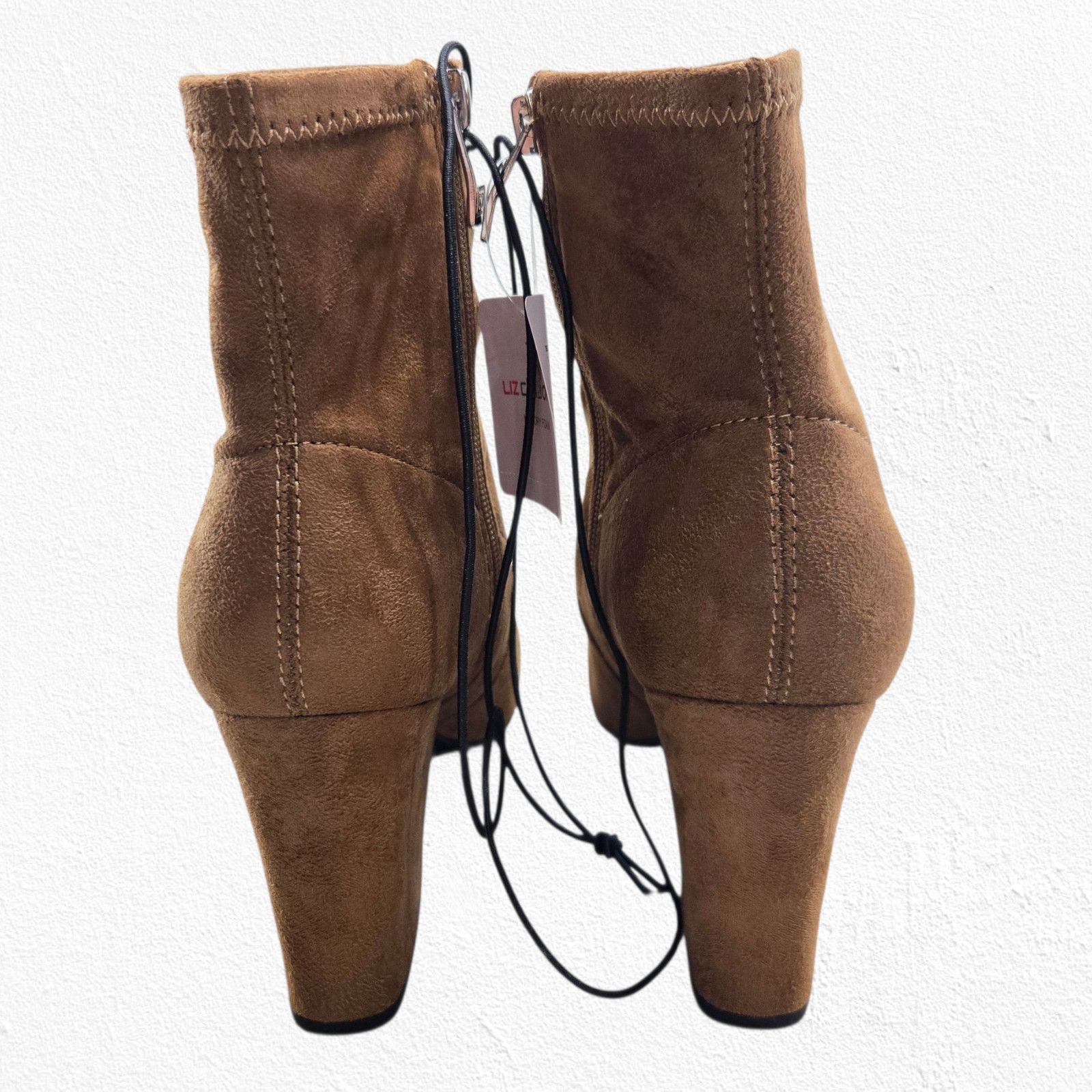 Other Tan Faux Suede Block Heel Ankle Booties Size 8.5 NIB Size US 8.5 / IT 38.5 - 5 Thumbnail