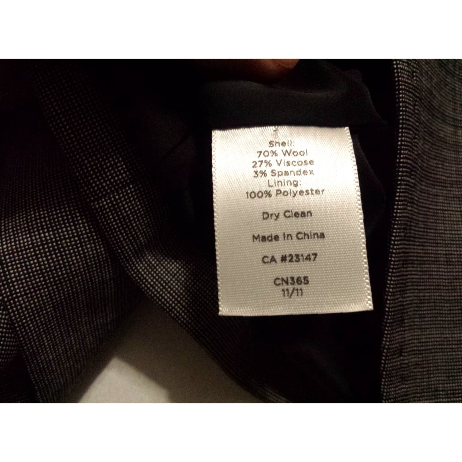 Talbots Talbots Jacket Womens 12W Plus Gray Wool Blend Button-Front Blazer Short Sleeve Office Workwear Basic Jacket Mens Womens? Size XL / US 12-14 / IT 48-50 - 6 Thumbnail