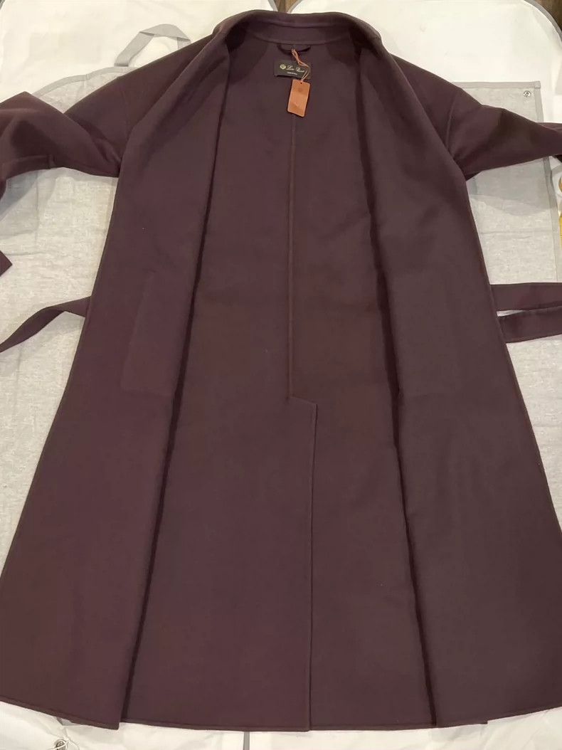 Loro Piana LORO PIANA Blue sheep velvet purple bathrobe coat Size XS / US 0-2 / IT 36-38 - 4 Thumbnail