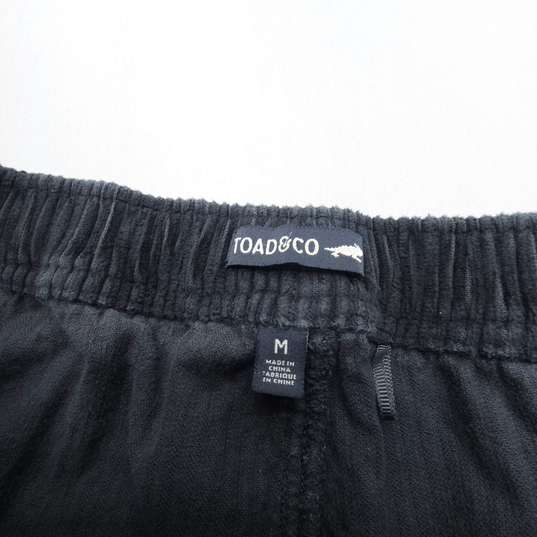 Toad&Co Toad&Co Del Rey Pull On Corduroy Pants Womens Medium Gray Wale Organic Cotton Size 32" / US 10 / IT 46 - 7 Thumbnail