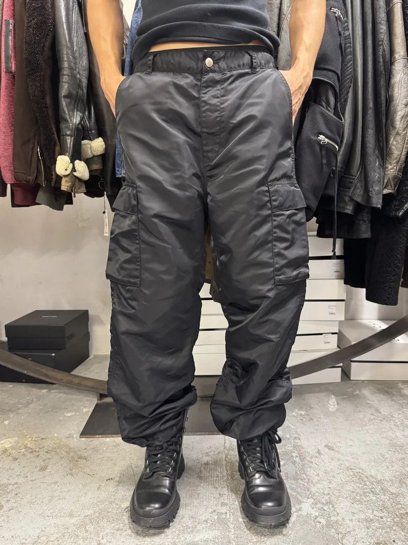 Supreme × Vintage Supreme Black Nylon Cargo Large Pants Size US 33 - 1 Thumbnail