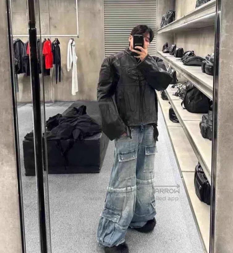 Balenciaga Balenciaga size XS Blue Denim Flare Leg Trousers Size US 27 - 7 Thumbnail