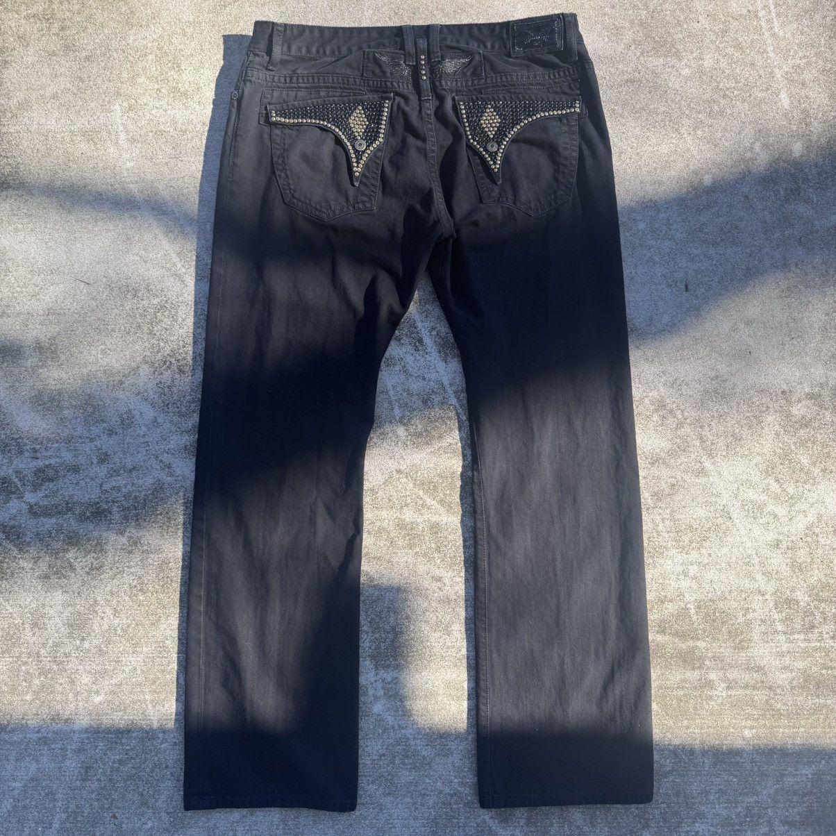 Robins Jeans Long flap studded robin jeans Size US 40 / EU 56 - 1 Thumbnail