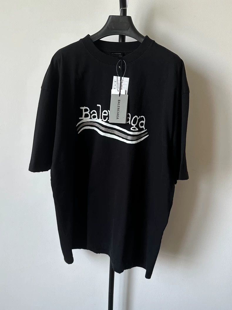 Balenciaga Balenciaga Monogrammed sport crewneck pullover short sleev Size L / US 10 / IT 46 - 1 Thumbnail