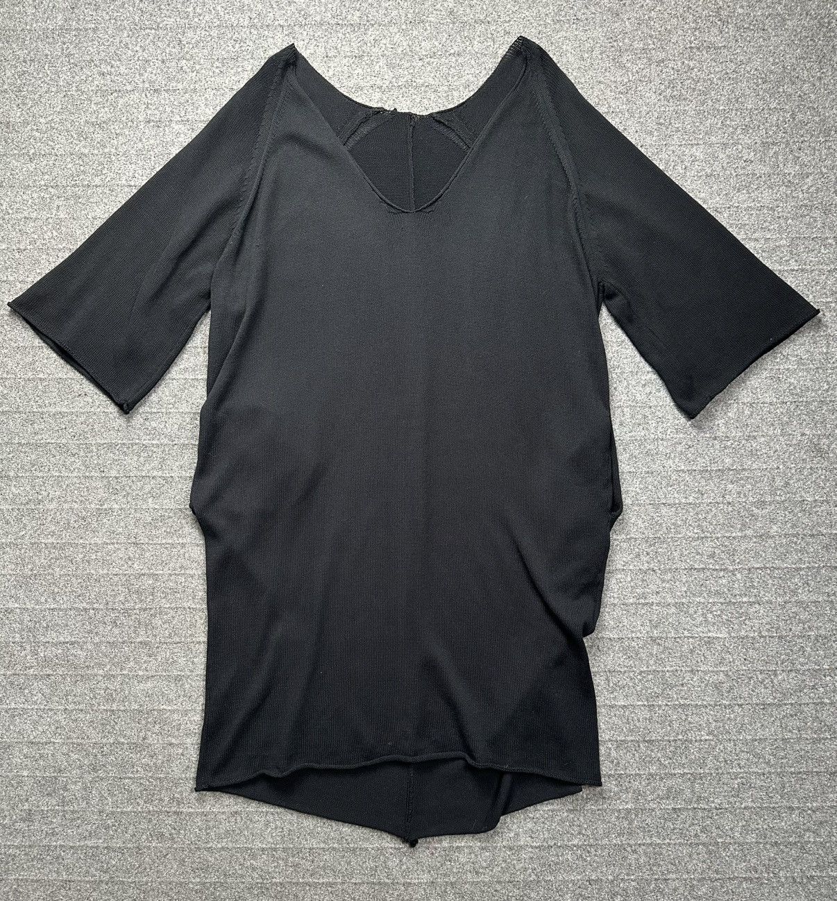 Yohji Yamamoto Yohji Yamamoto - Y’s A/W17 Acrylic Knitted V-Neck Long Dress Size XS / US 0-2 / IT 36-38 - 1 Thumbnail