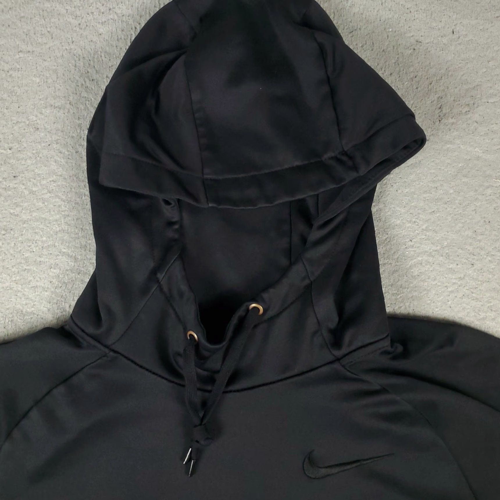 Nike Nike Mens Size M Black Swoosh Dri Fit Hoodie Pullover Sweatshirt Sweater Size US M / EU 48-50 / 2 - 2 Thumbnail