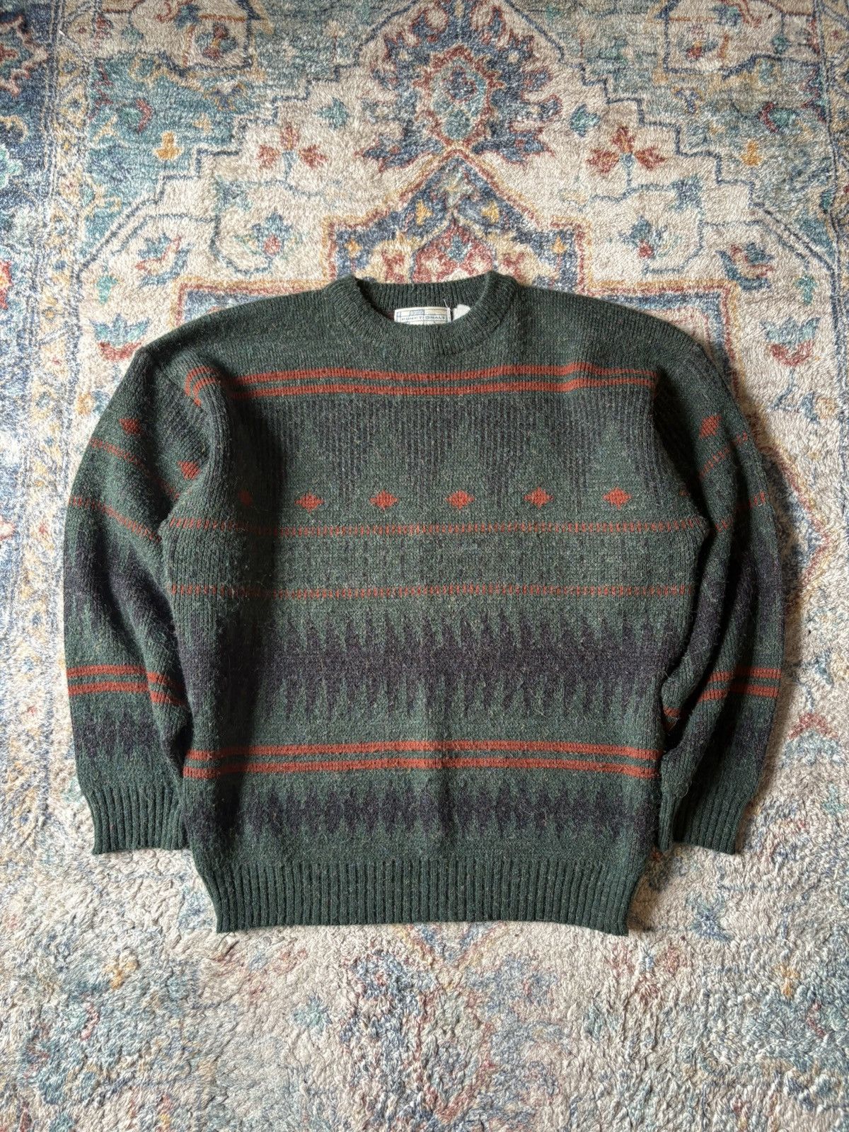 Vintage Vintage Functionals Striped Pullover Sweater Large Size US L / EU 52-54 / 3 - 1 Thumbnail