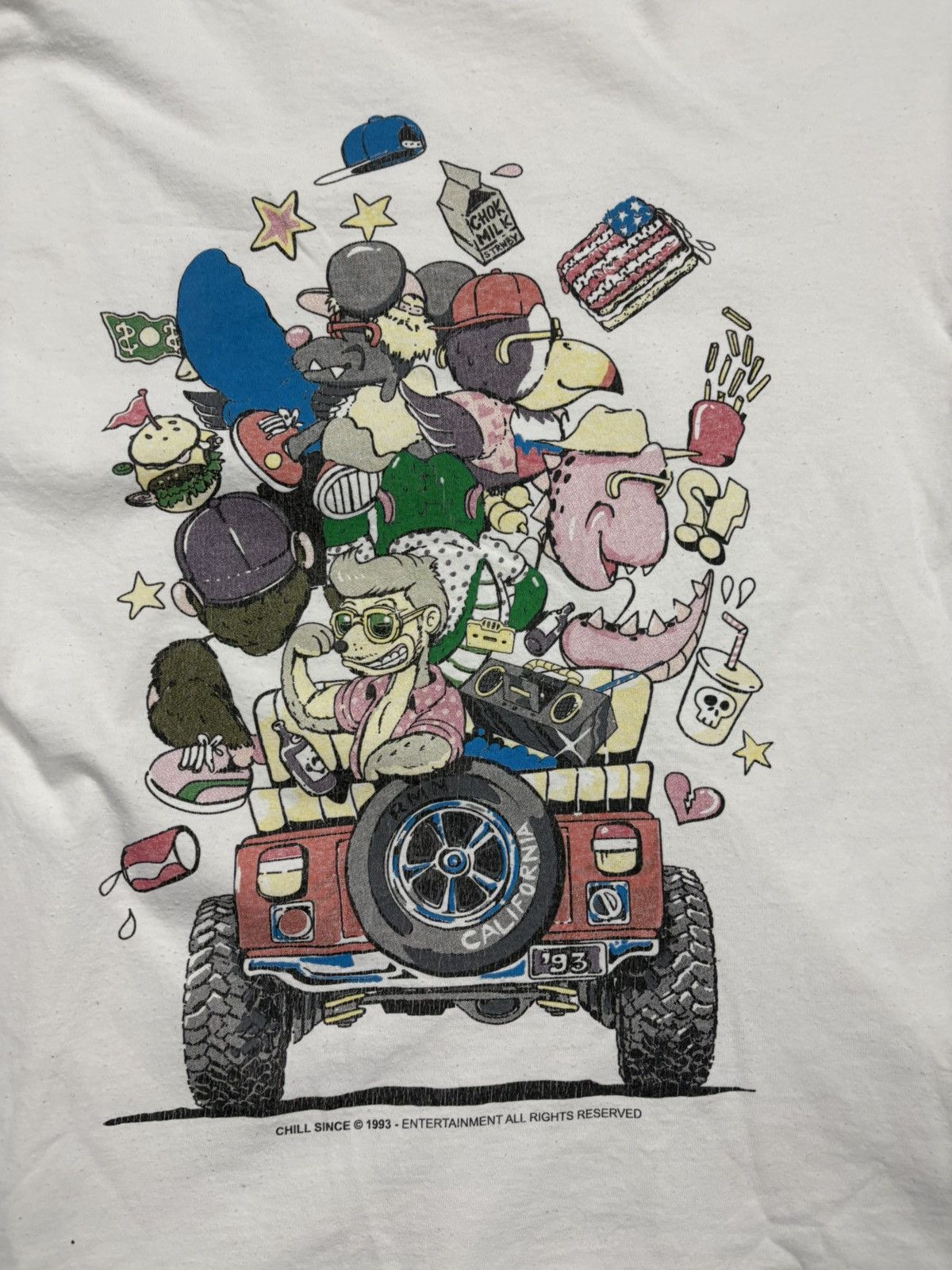 Vintage Vintage Chill Since 1993 Cartoon Graphic Long Sleeve Y2K M Size US M / EU 48-50 / 2 - 14 Thumbnail