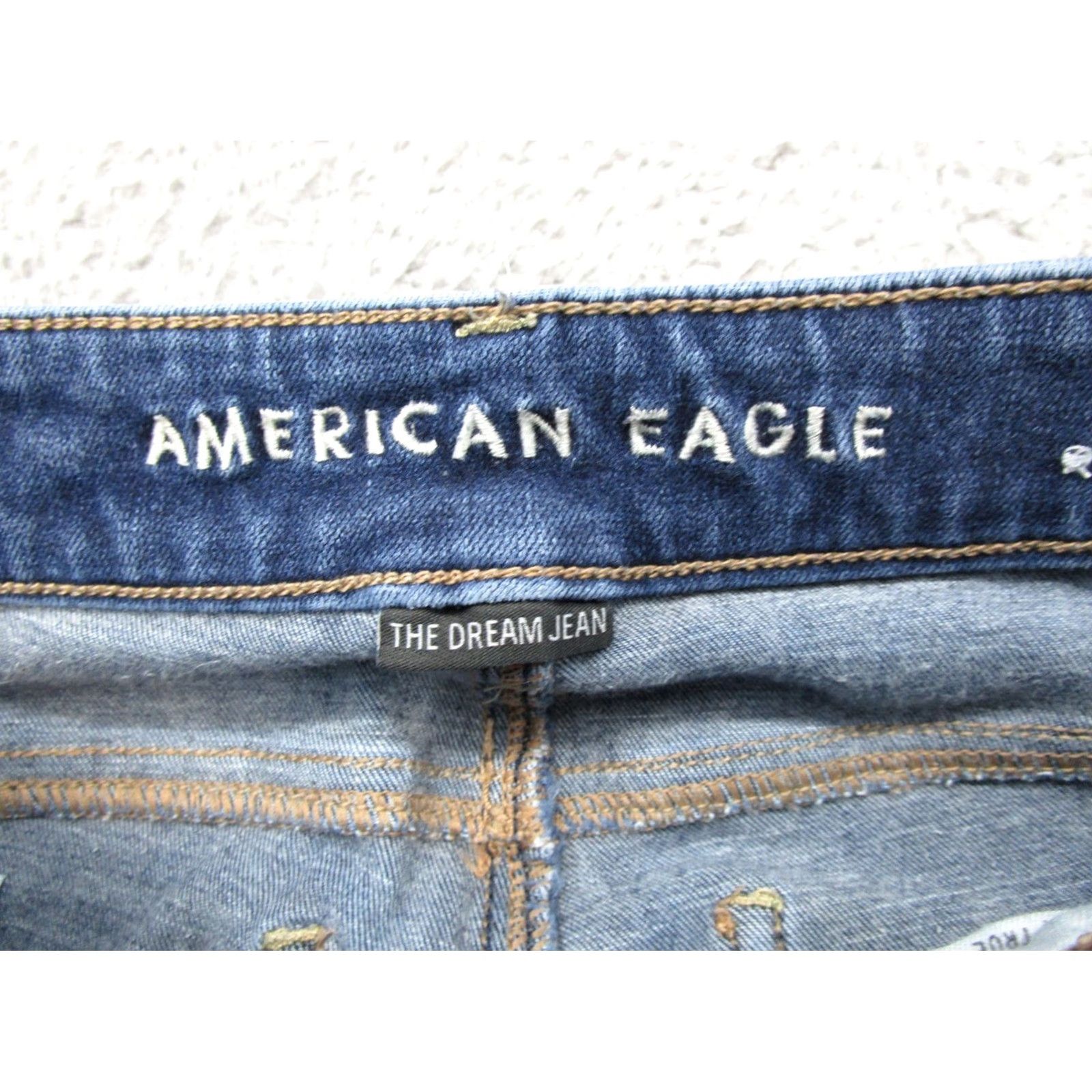 American Eagle Outfitters American Eagle Women's Blue Stretch Dream Jean Jegging Size 0 Short Distressed Jegging Jeans Women XS-Short Size 25" / US 0 / IT 36 - 4 Thumbnail