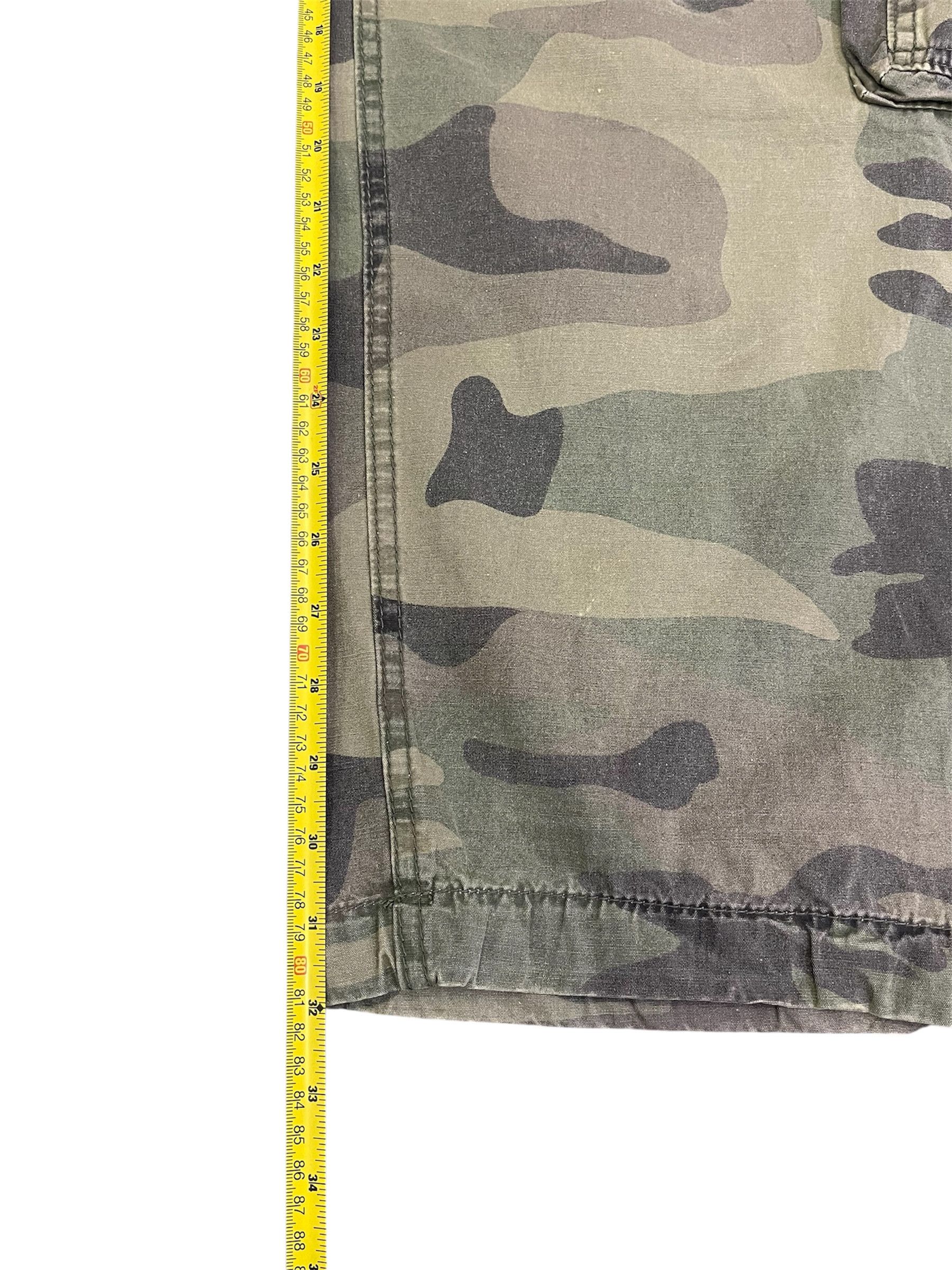 Abercrombie & Fitch Vtg Style A&F Camouflage Faded of the Day Baggy Army Size US 34 / EU 50 - 13 Thumbnail