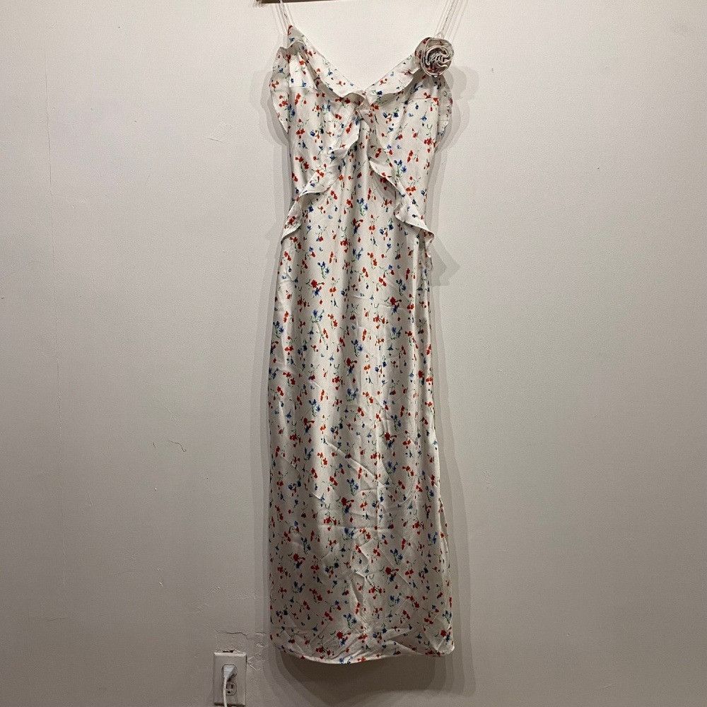 Other Bardot Olea Ivory Ditsy Floral Slip Maxi Dress Small Size S / US 4 / IT 40 - 1 Thumbnail