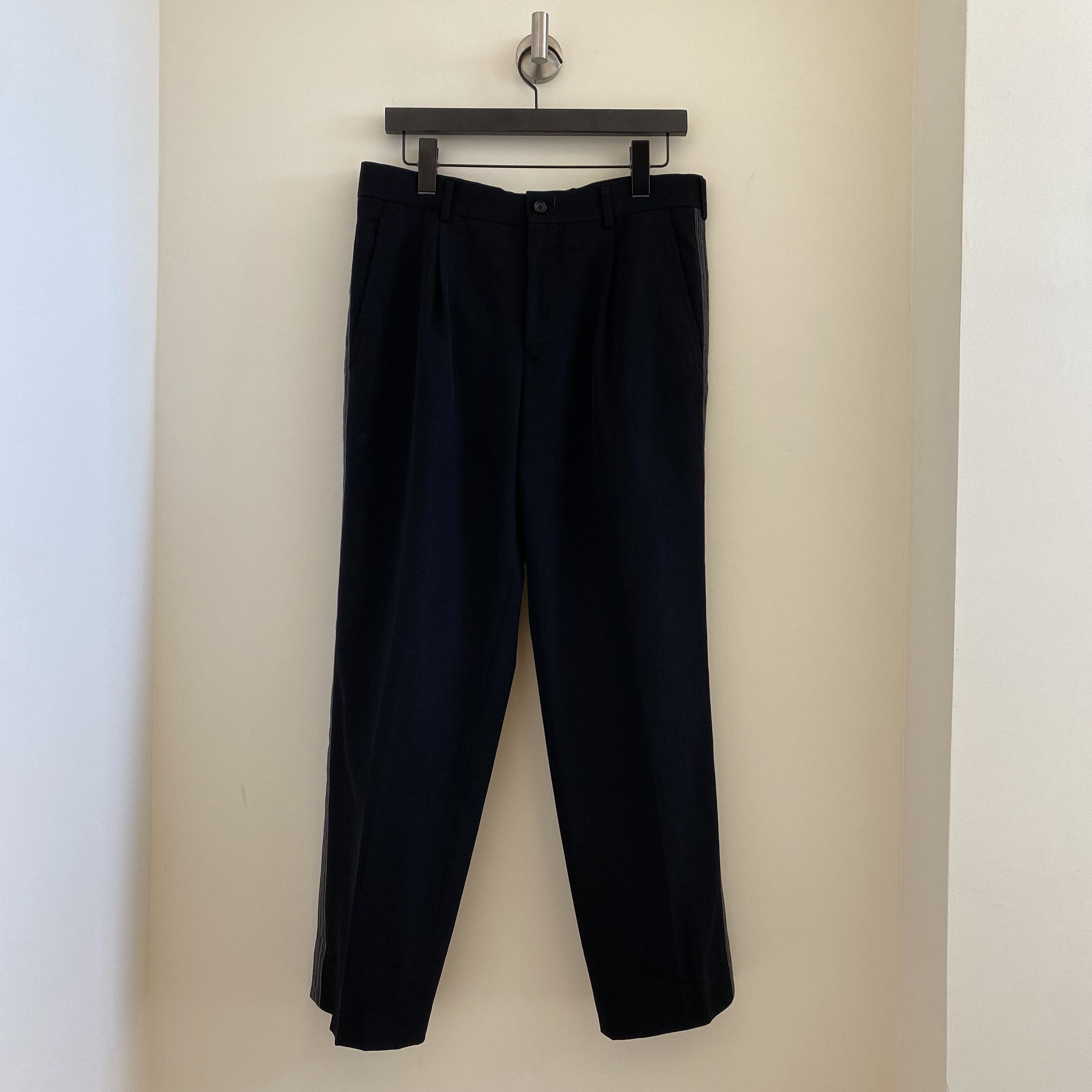 Comme des Garcons Homme Comme des Garçons Homme 2010 Side Stripe Trousers Size US 30 / EU 46 - 1 Thumbnail