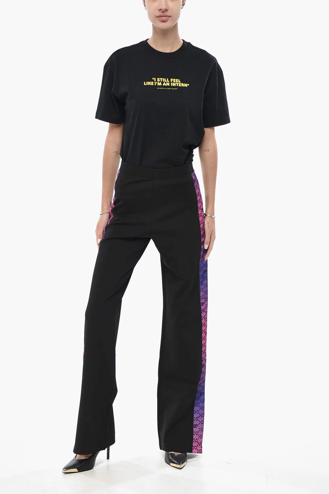 Off-White og1mm0426 Track Pant in Black Size 32" / US 10 / IT 46 - 4 Thumbnail