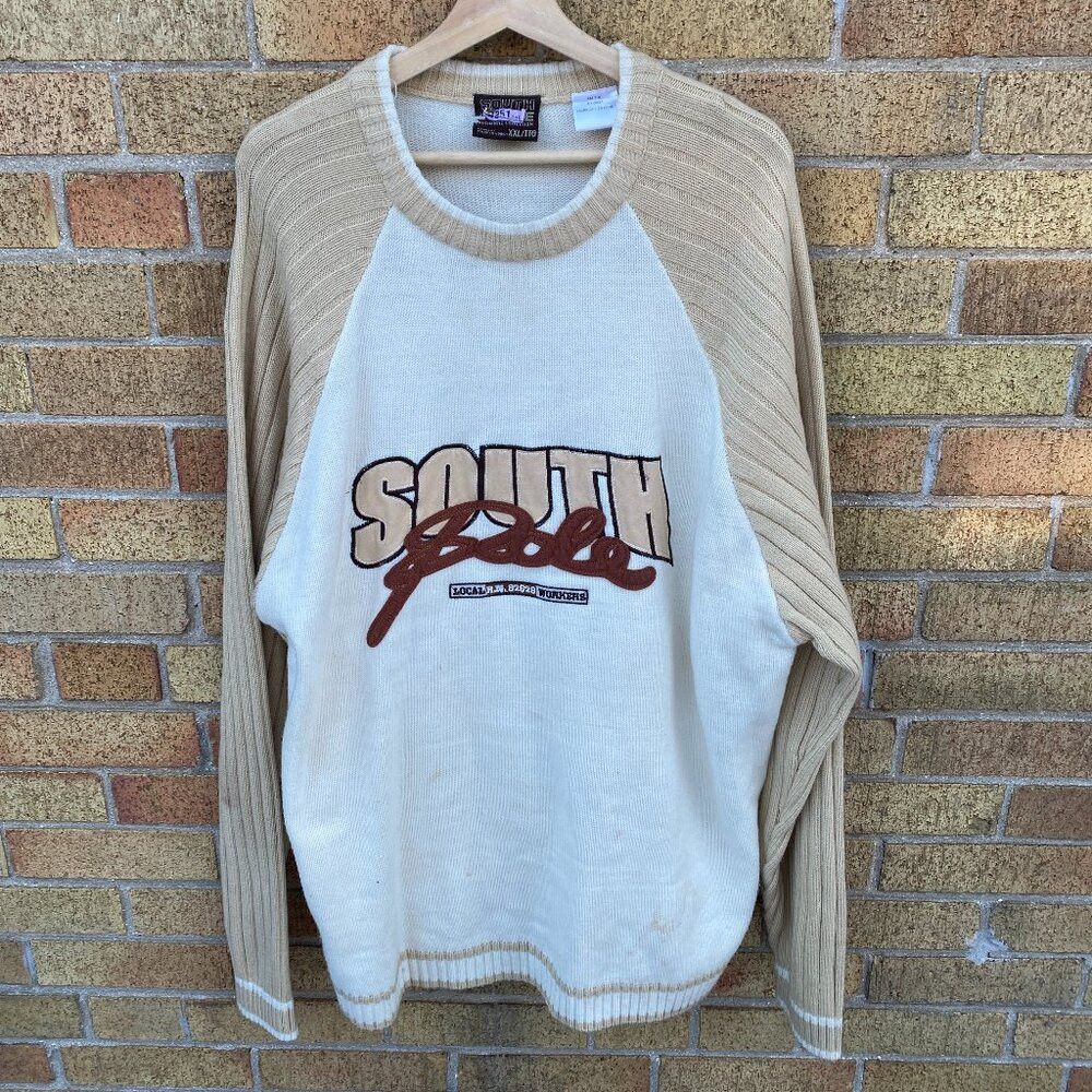 Southpole × Vintage Vintage 90s Y2K South Pole Jeans Sweater Knitwear Long Slee Size US XXL / EU 58 / 5 - 2 Thumbnail