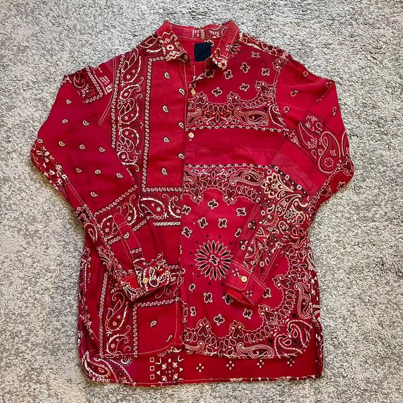 Visvim visvim Long Rider LS Red Bandana Shirt- DMC Size US S / EU 44-46 / 1 - 1 Thumbnail
