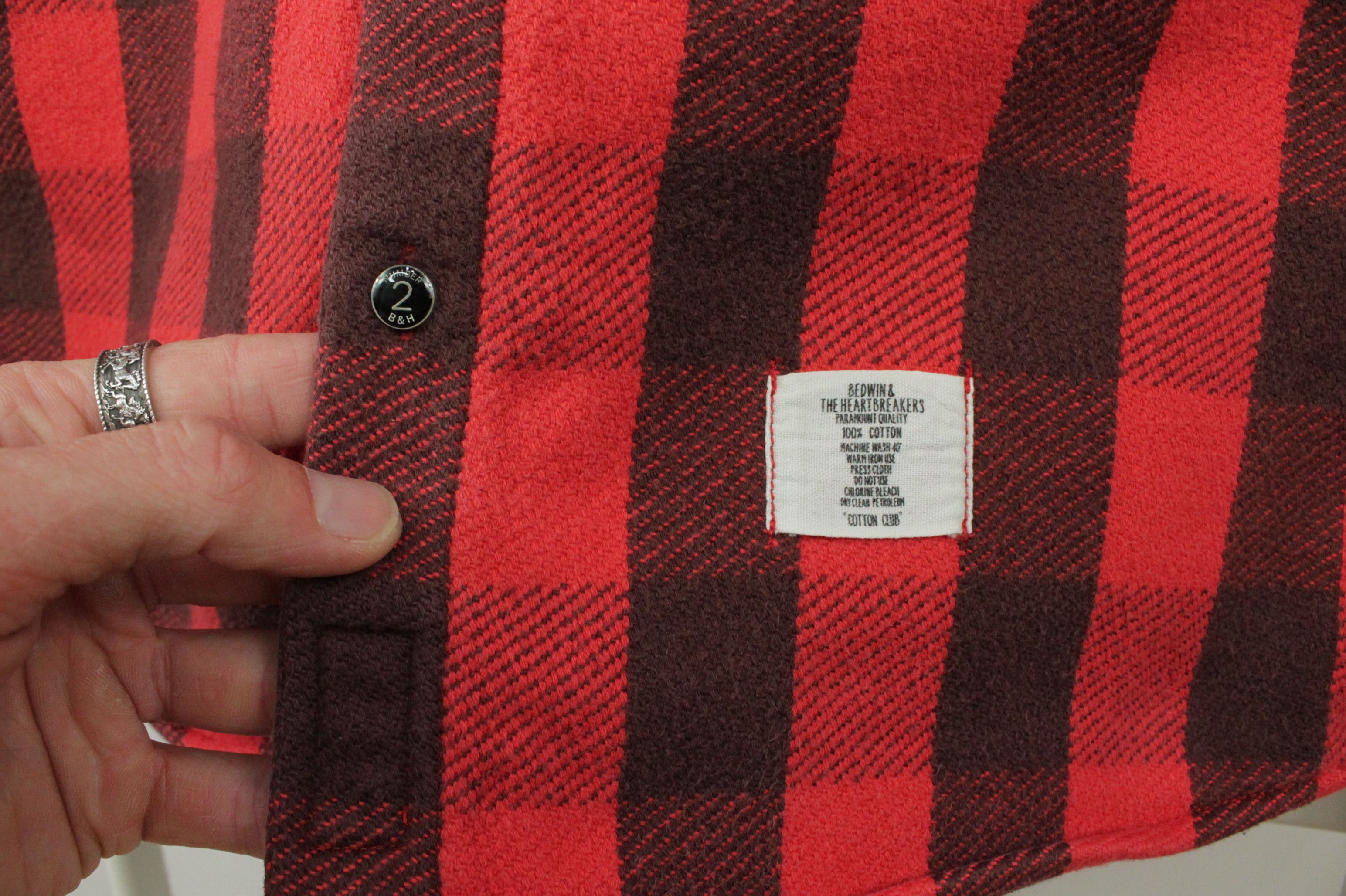 Bedwin & The Heartbreakers Bedwin & The Heartbreakers Red Flannel Shirt Size US S / EU 44-46 / 1 - 4 Thumbnail