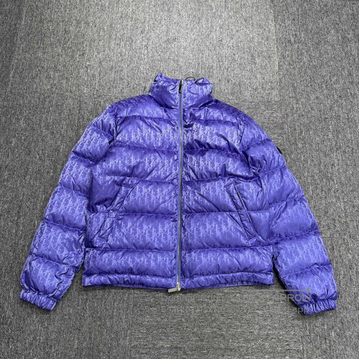 Dior Purple Puffer Jacket with Pattern, Size M. Size US M / EU 48-50 / 2 - 1 Thumbnail