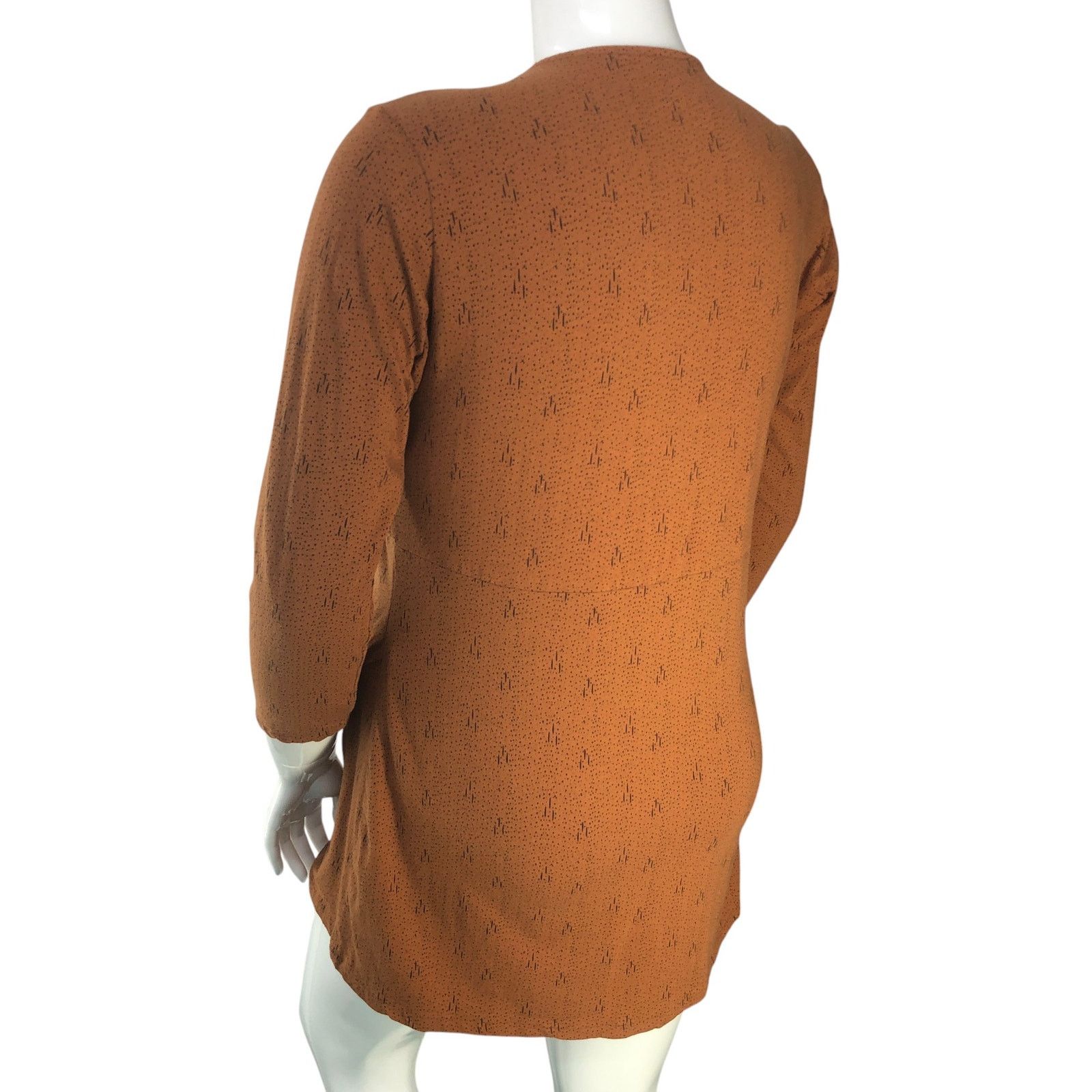Kuhl Kuhl Size XL Dress Anya Faux Wrap Crossover Neck Copper Size XL / US 12-14 / IT 48-50 - 6 Thumbnail