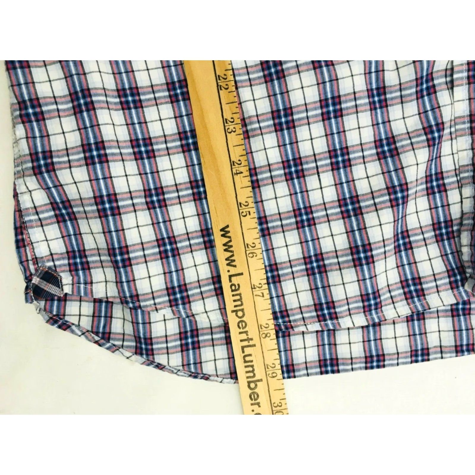 Gap Gap Shirt Men’s Large White Blue Red Long Sleeve Slim Fit Plaid Button Up Size US L / EU 52-54 / 3 - 4 Thumbnail