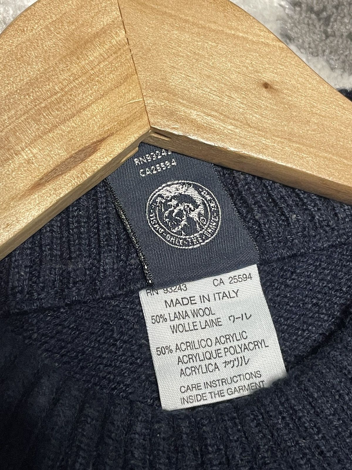 Diesel Rare 🔥 Vintage Diesel D Logo Knit Sweater Jumper Crewneck Size US L / EU 52-54 / 3 - 9 Thumbnail