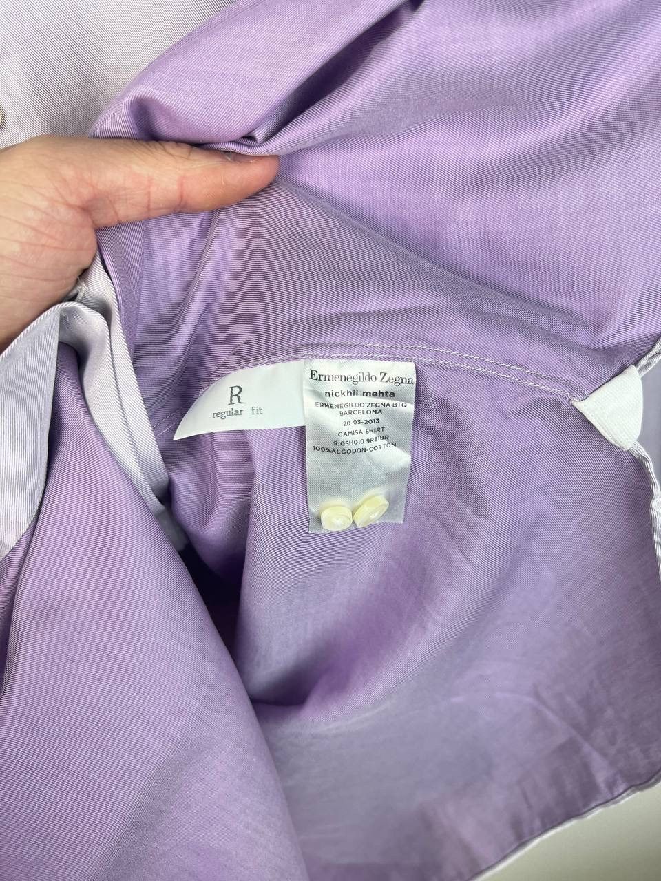 Ermenegildo Zegna Ermenegildo Zegna luxury vintage shirts size XL Size US XL / EU 56 / 4 - 5 Thumbnail