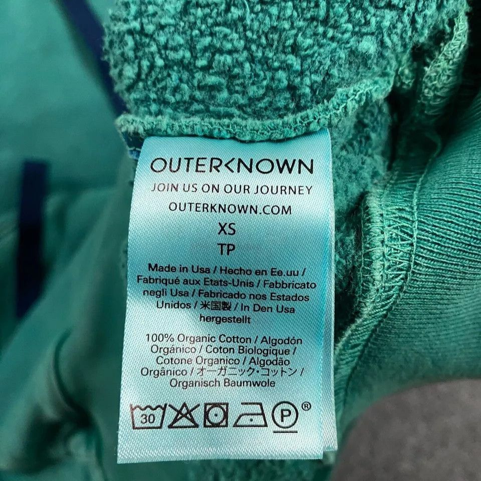 Outerknown Outerknown Hoodie Adults XS Green Pullover Drawstring Pocket Size US XS / EU 42 / 0 - 6 Thumbnail