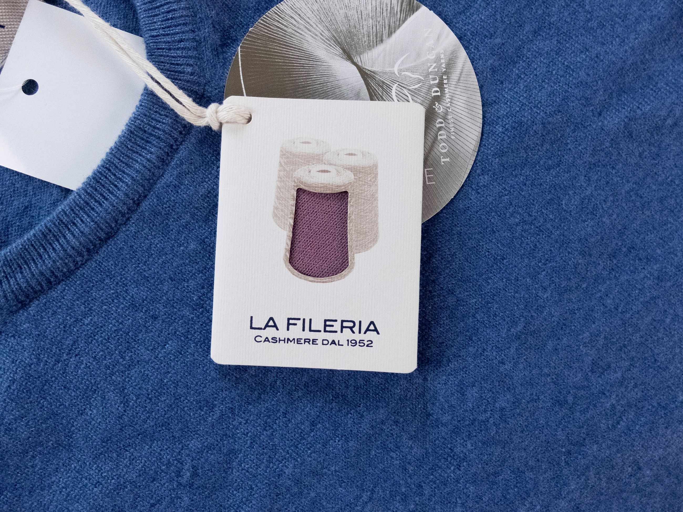 Other LA FILEPIA blue crewneck cashmere sweater Small Size US S / EU 44-46 / 1 - 3 Thumbnail