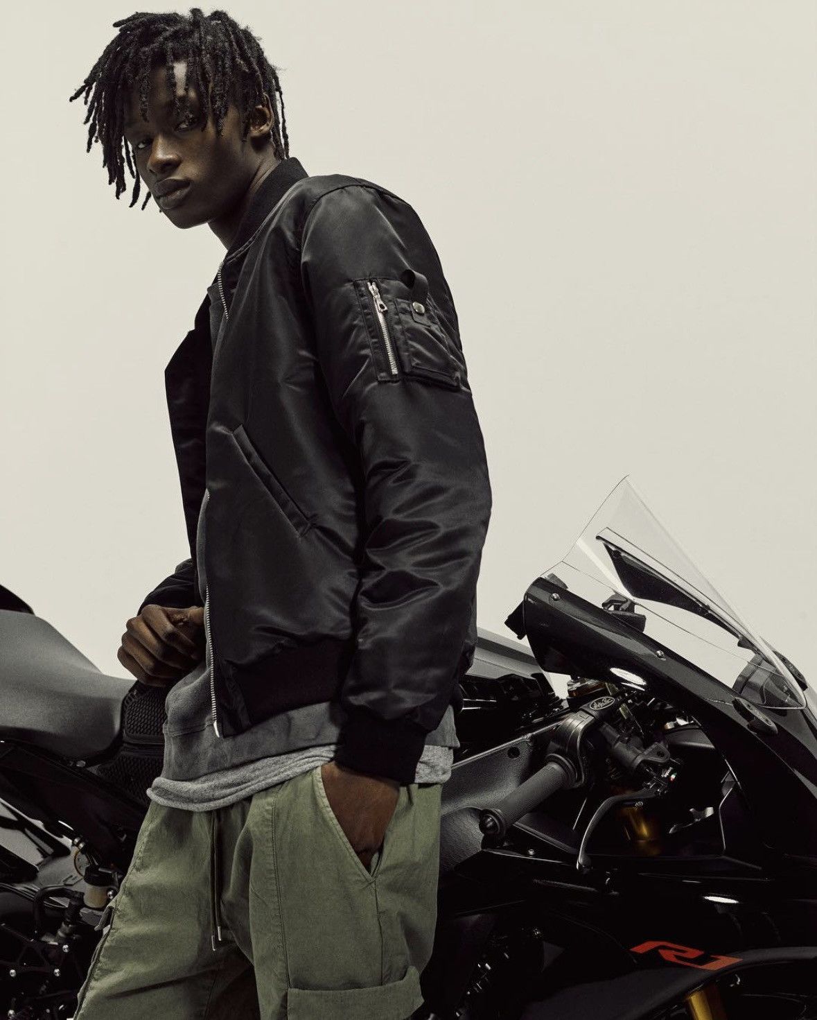 John Elliott John Elliott V1 Black Bogota Bomber Dual RiRi Zips Size US S / EU 44-46 / 1 - 1 Thumbnail