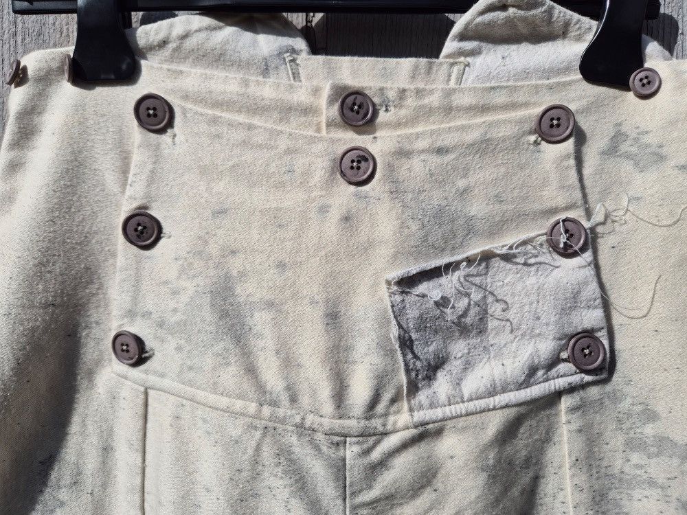 Handmade high-waisted buttoned trousers Size US 30 / EU 46 - 3 Thumbnail