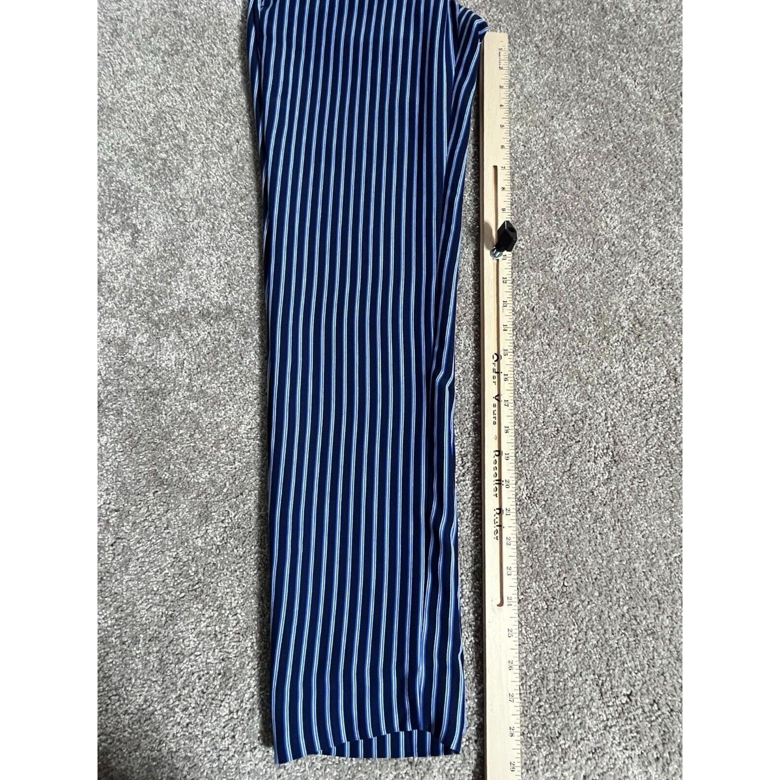 Banana Republic Banana Republic Pants Womens 0 Ryan Striped Tapered Blue Size 25" / US 0 / IT 36 - 5 Thumbnail