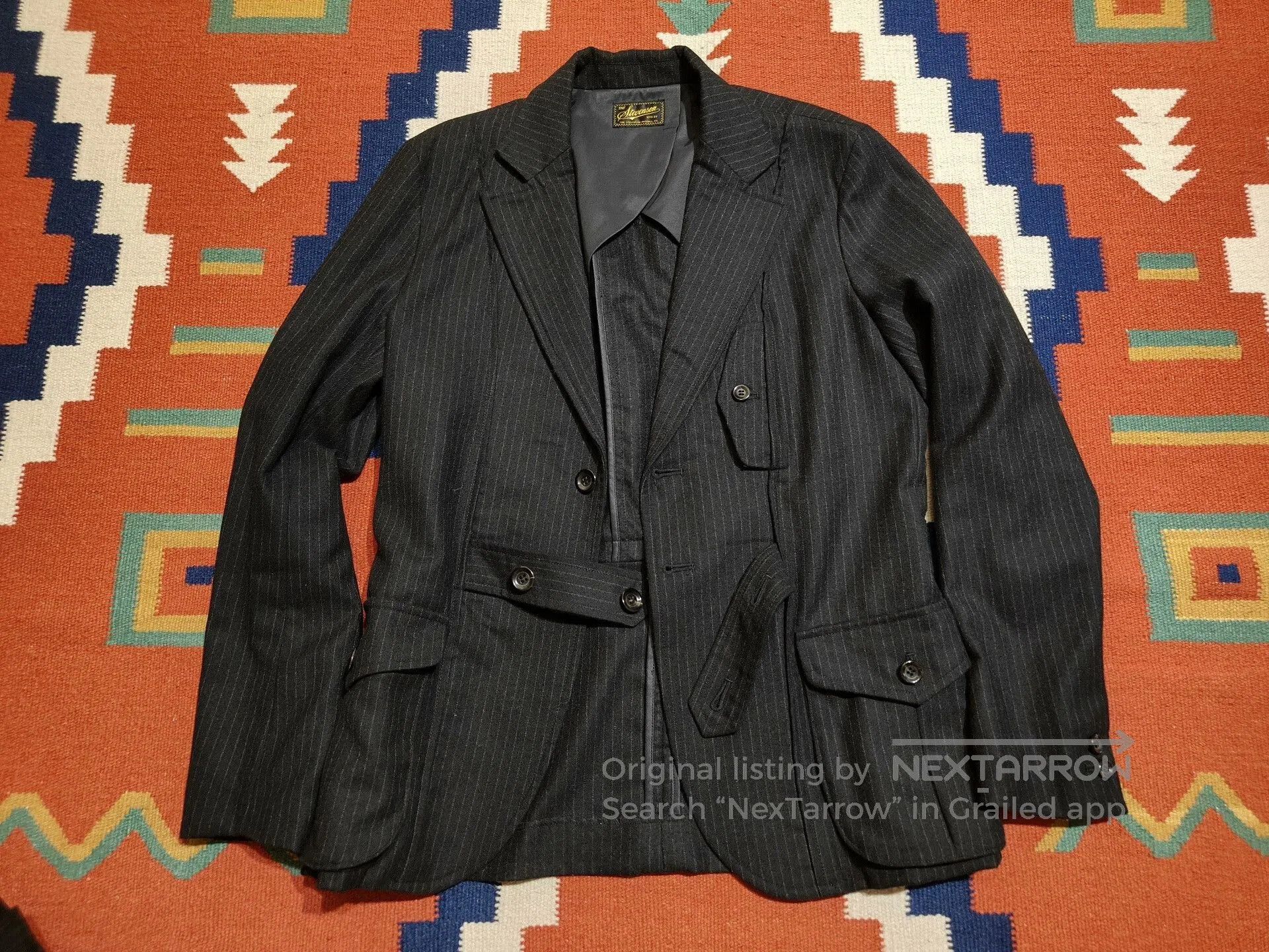 Stevenson Overall Co. Stevenson Men's Vintage Wool Suit Set. Size US M / EU 48-50 / 2 - 9 Thumbnail