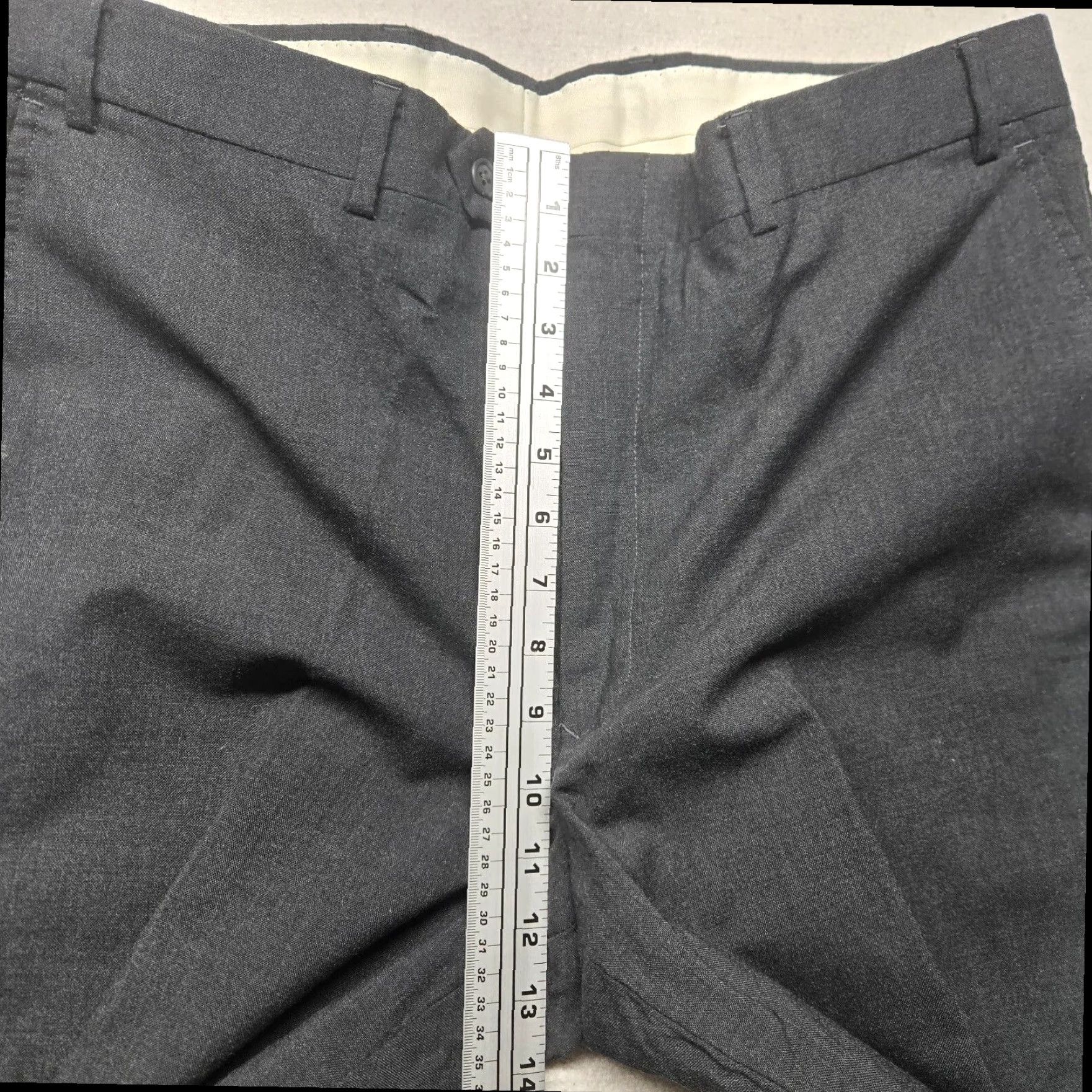 Stafford Stafford Men's Black 100% Wool Pleated Dress Pants Regular Fit Size 40x30 Size US 40 / EU 56 - 6 Thumbnail