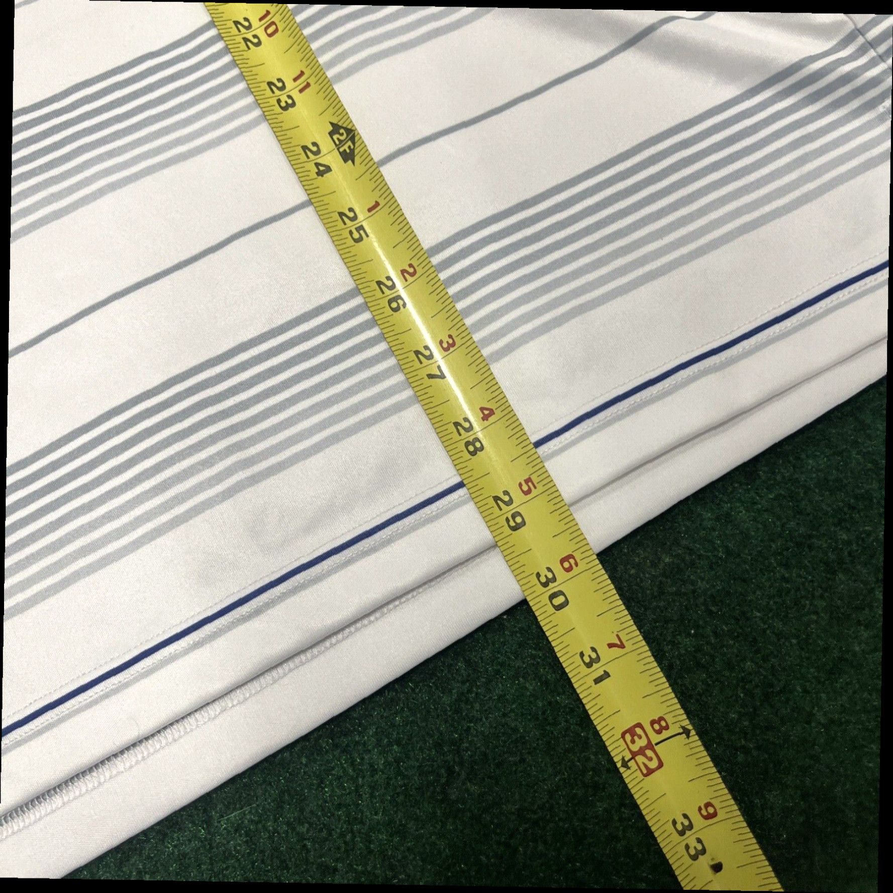 PGA Tour PGA Tour Polo Shirt Men XL White Blue Striped Pro Series Athletic Fit Golfing Size US XL / EU 56 / 4 - 6 Thumbnail