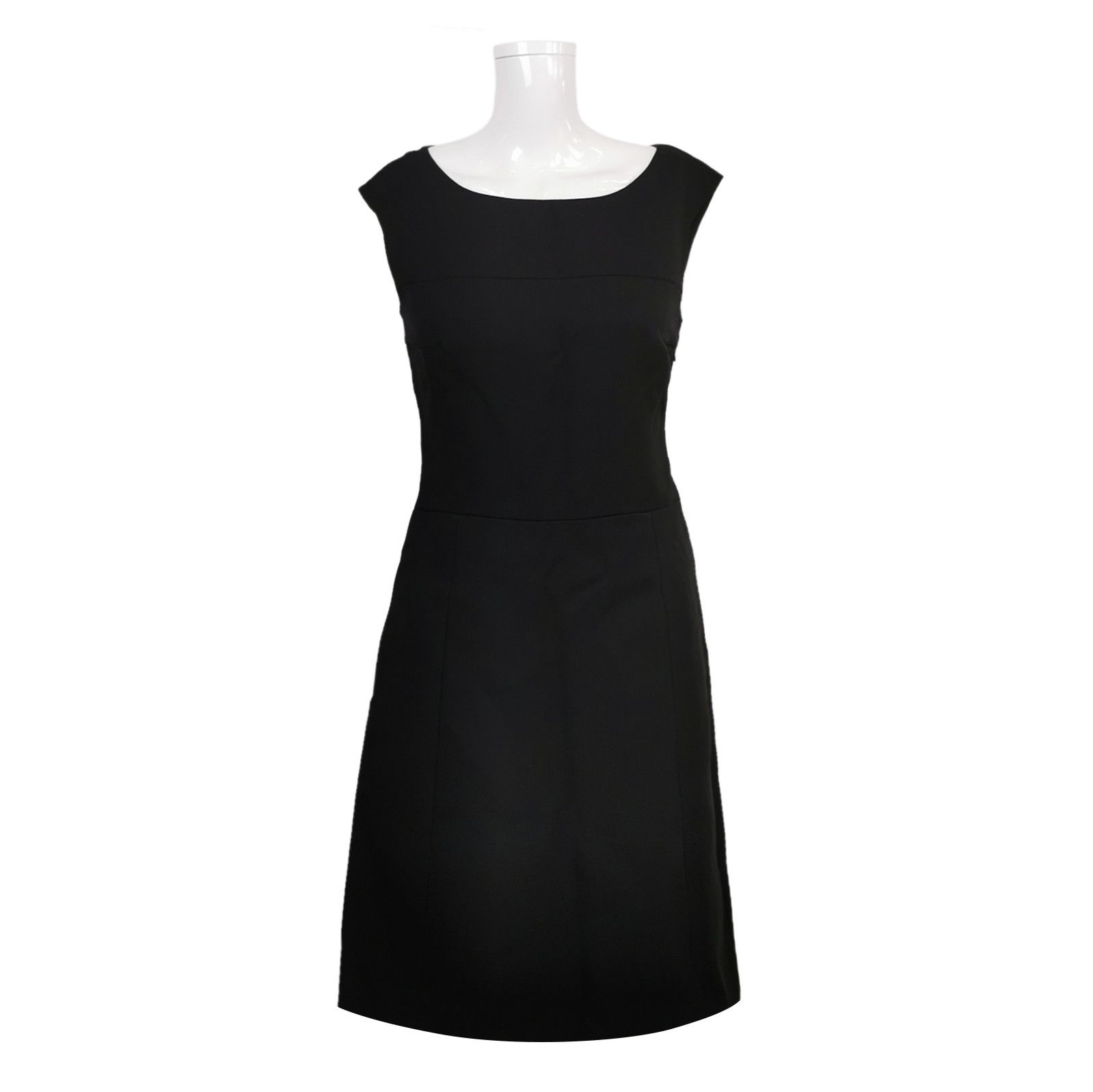 Prada Prada Wool Black Round Neck Dress Size 38 - dmc Size S / US 4 / IT 40 - 1 Thumbnail