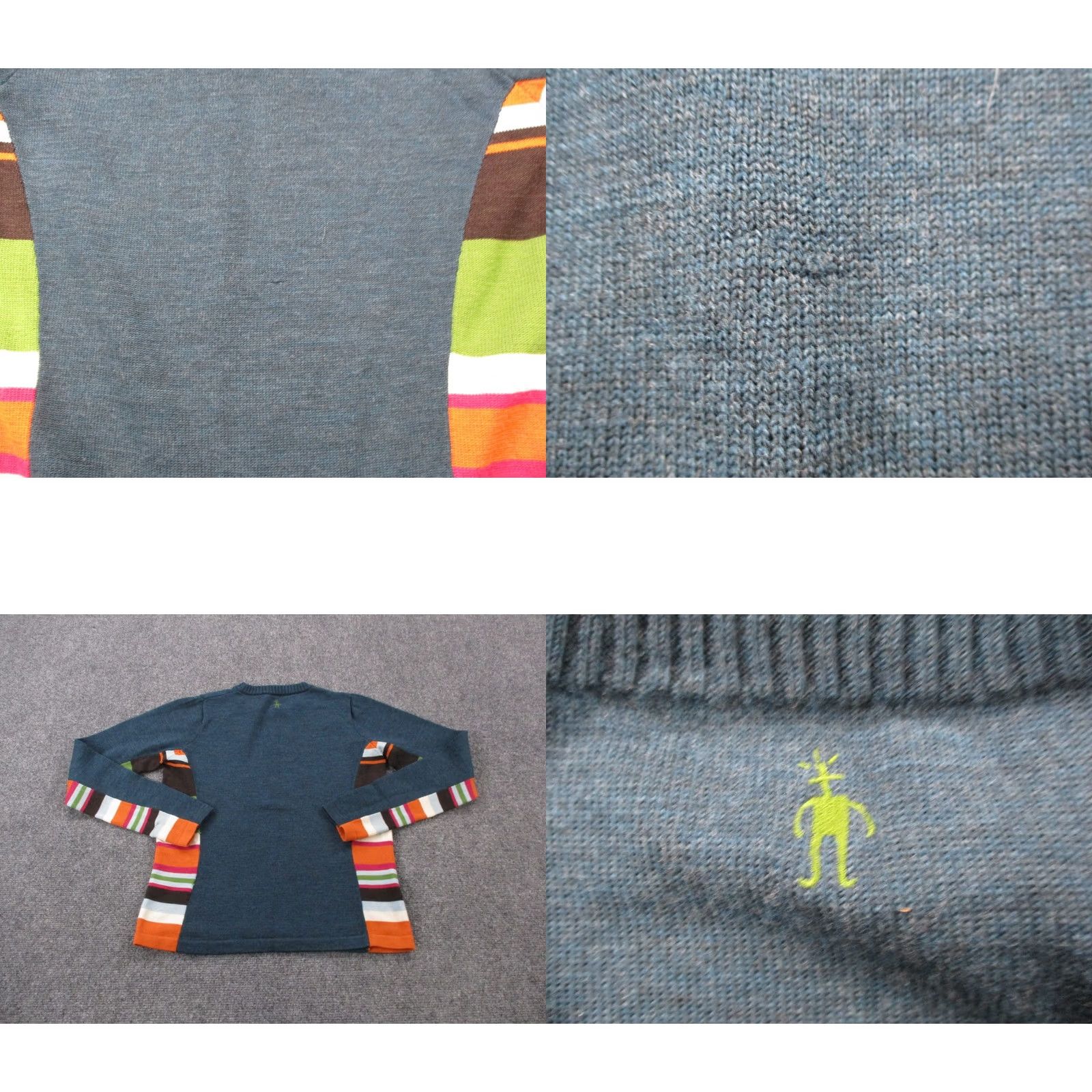 Smartwool SmartWool Shirt Womens XS Merino Wool Striped Colorblock Casual Base Layer Y2K Shirt Womens XS Multicolor Striped Merino Wool Casual Base Layer Women) Size XS / US 0-2 / IT 36-38 - 8 Thumbnail