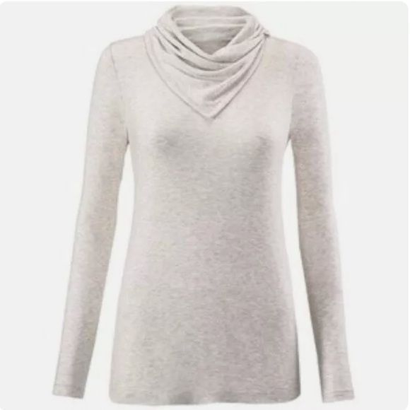 Other Cabi S SAWYER Cowl Handkerchief Neck Cream Knit Top Stretch Size S / US 4 / IT 40 - 6 Thumbnail
