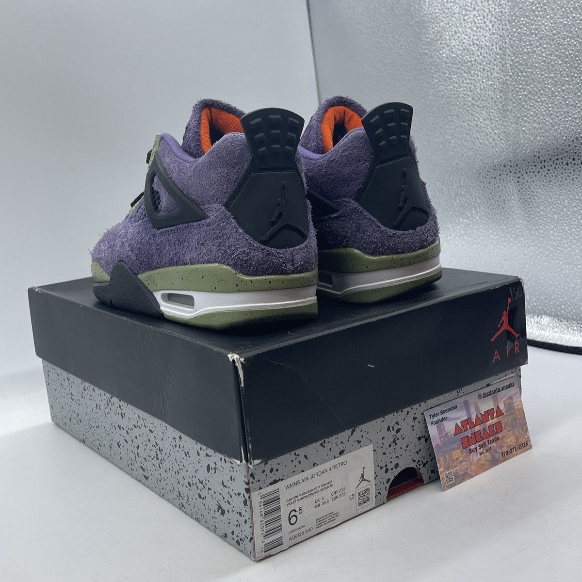 Jordan Brand Air Jordan 4 canyon purple Size US 6.5 / IT 36.5 - 4 Thumbnail