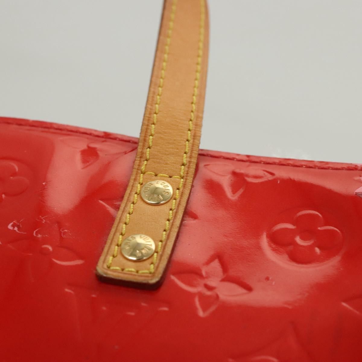 Louis Vuitton LOUIS VUITTON Monogram Vernis Reade PM Hand Bag Red Rouge Size ONE SIZE - 9 Thumbnail