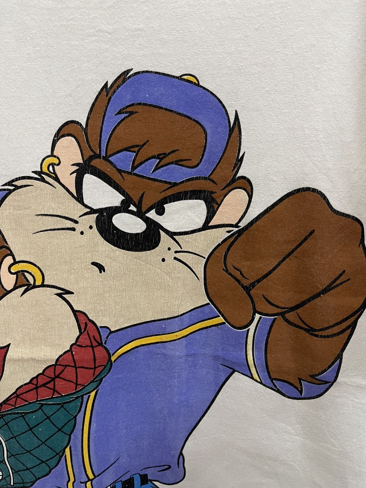 Vintage Vintage 90s Looney Tunes Taz Tasmanian All Over Print🔥🔥🔥 Size US L / EU 52-54 / 3 - 3 Thumbnail