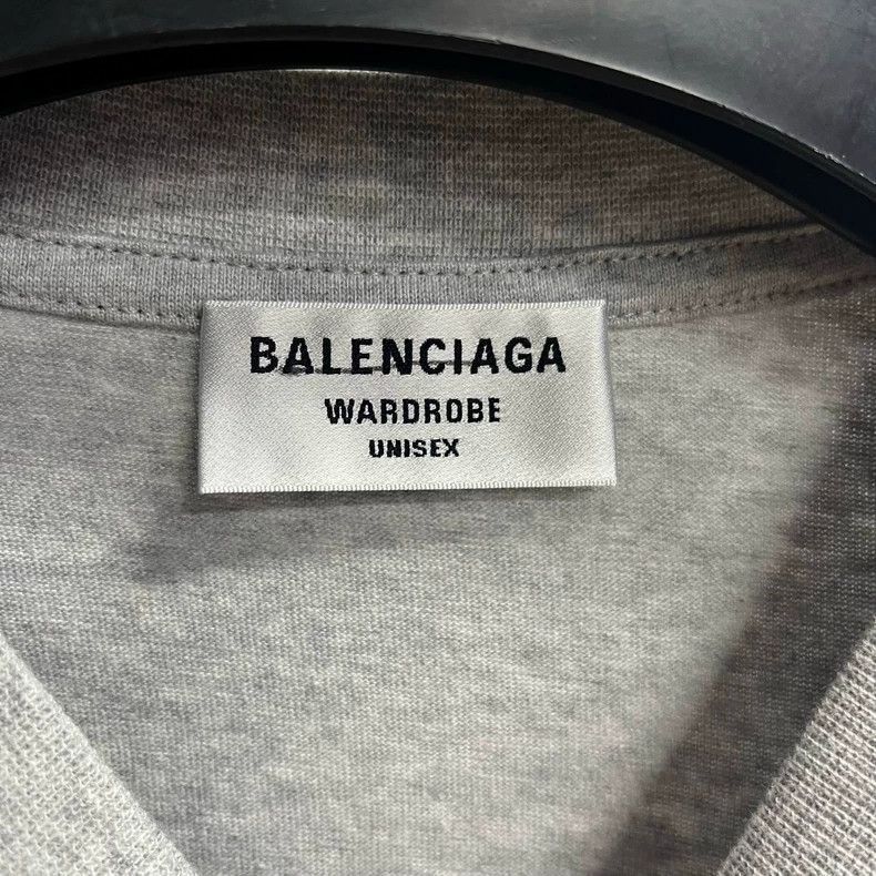 Balenciaga Gray Balenciaga Logo Crew Neck T-Shirt-2506 Size US XS / EU 42 / 0 - 2 Thumbnail
