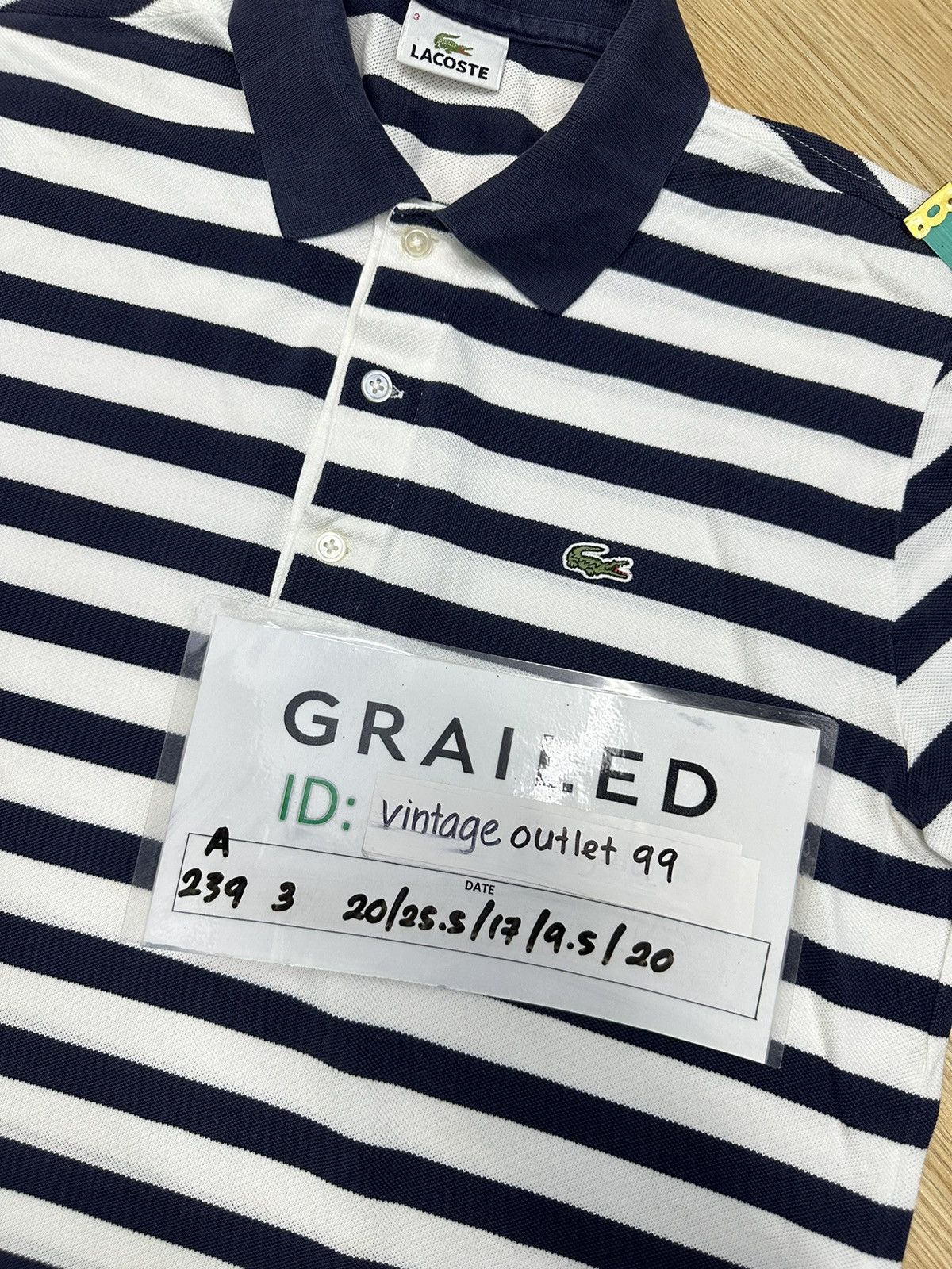 Lacoste × Vintage Vintage Lacoste Japan Polo Stripe Shirt A239 Size US S / EU 44-46 / 1 - 10 Thumbnail