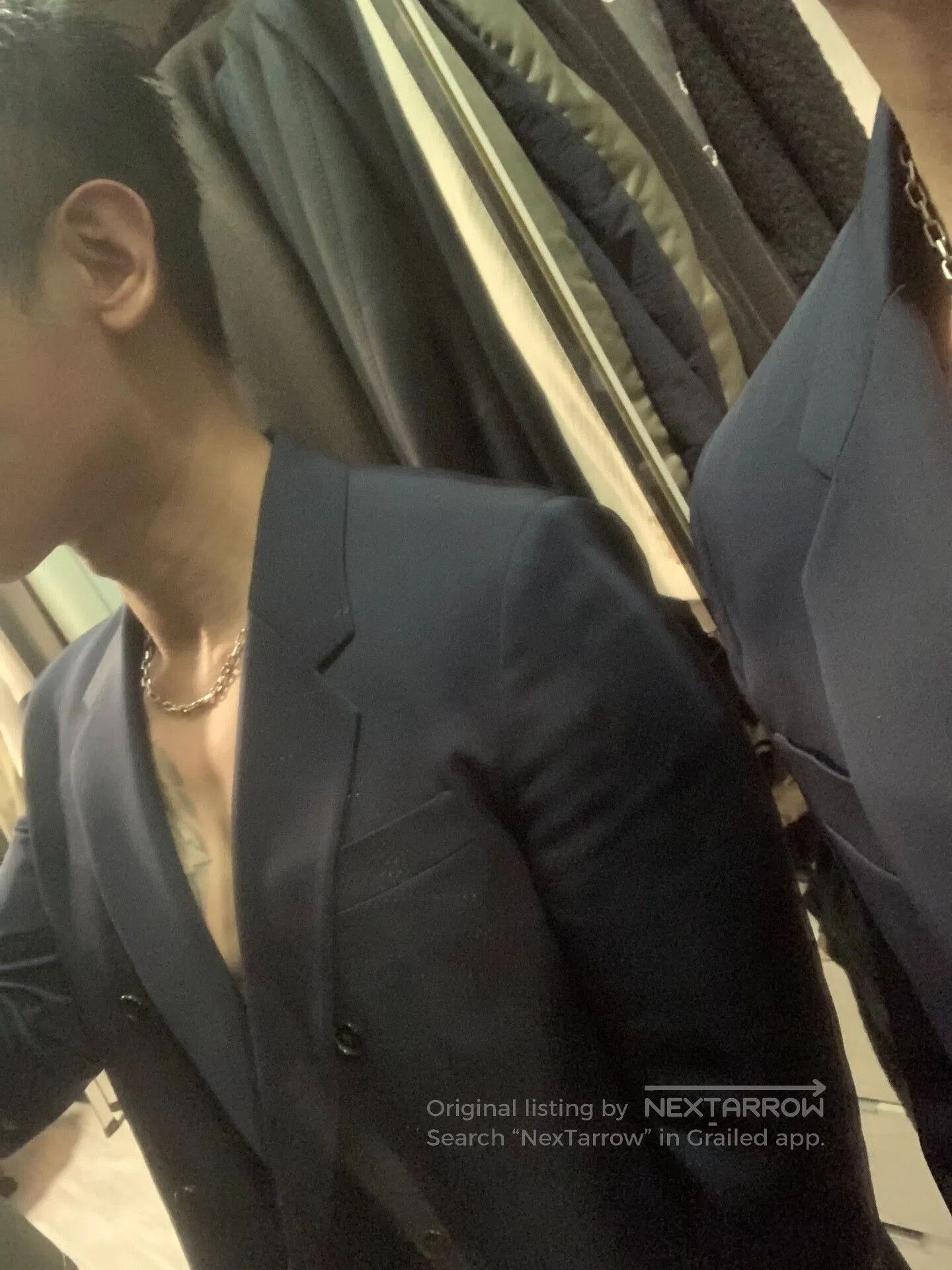 Calvin Klein 205W39NYC double-breasted navy blazer by calvin klein. Size US S / EU 44-46 / 1 - 9 Thumbnail