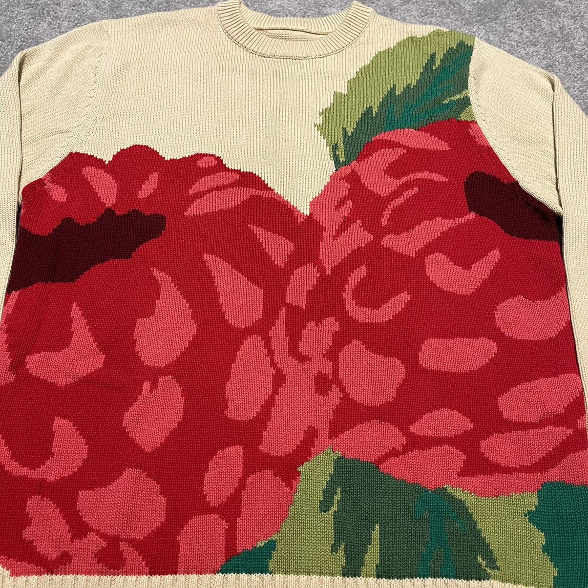 Golf Wang Golf Wang Raspberry Knit Sweater - Cream Size US XS / EU 42 / 0 - 4 Thumbnail