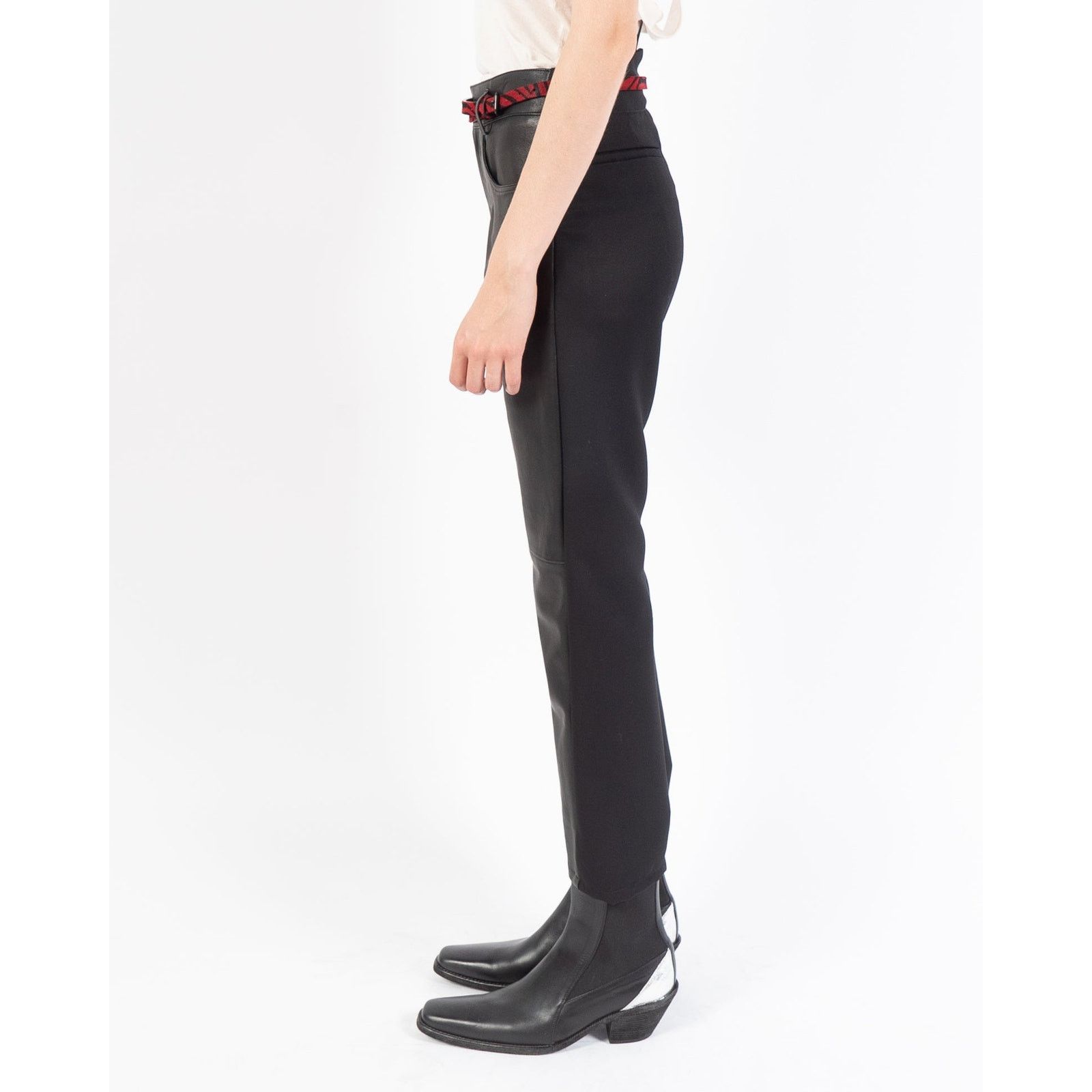 Haider Ackermann FW19 Leather Two-Tone Trousers Size 26" / US 2 / IT 38 - 3 Thumbnail