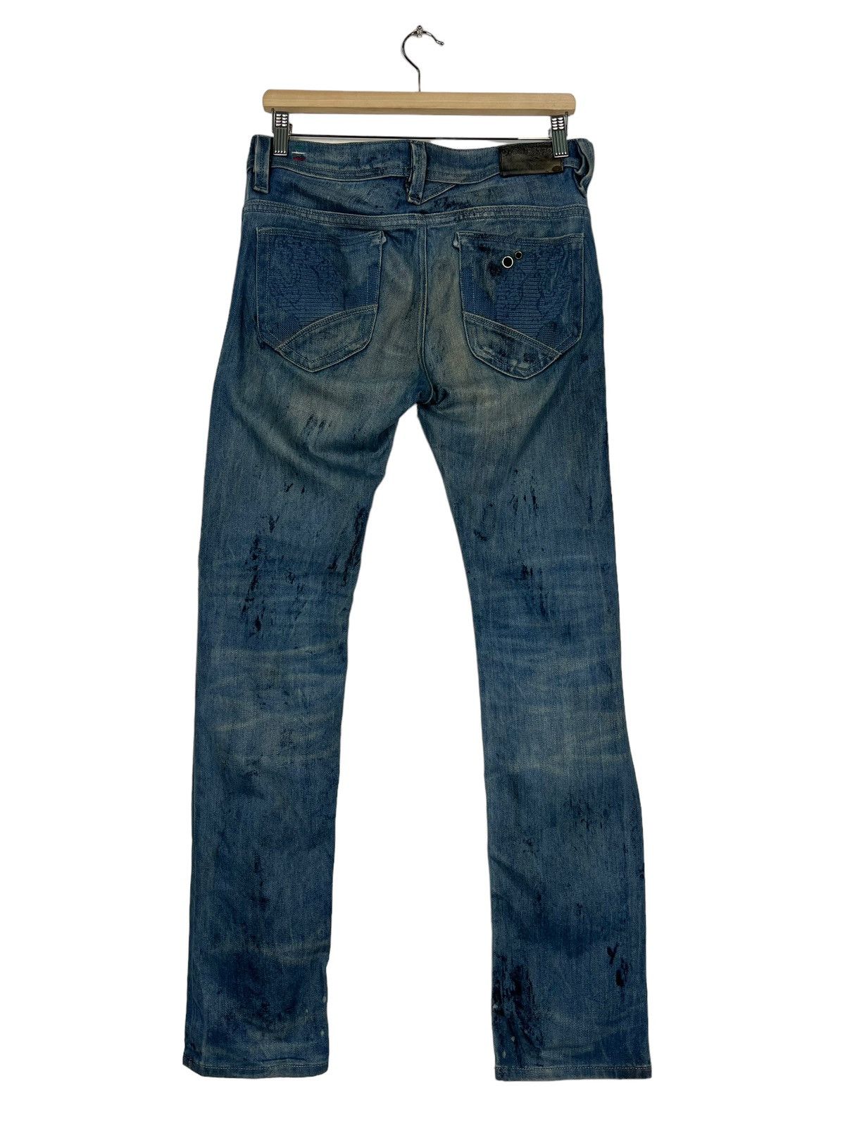 Diesel 🔥 DIESEL THANAZ WASH DYED PAIN SPLASH Size US 30 / EU 46 - 8 Thumbnail