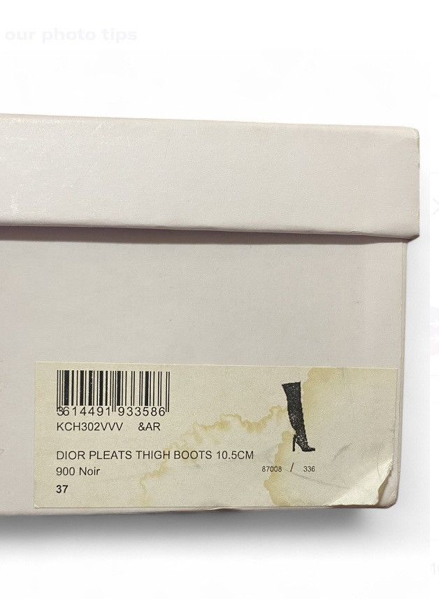Dior Dior Pleats Knee High/Thigh High Suede Boots Size US 7 / IT 37 - 13 Thumbnail