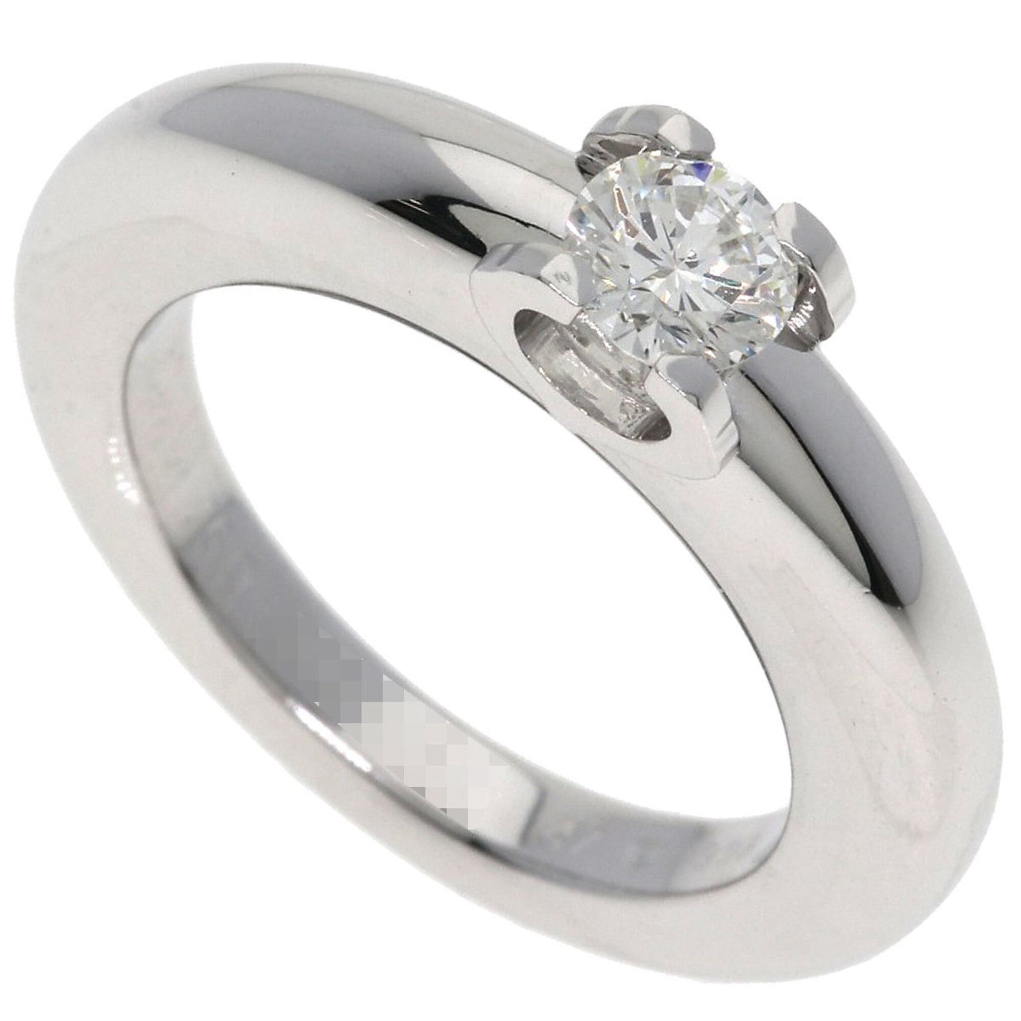 Cartier Cartier C de Solitaire Diamond Ring #47, 18K White Gold, Women's. Size ONE SIZE - 1 Thumbnail